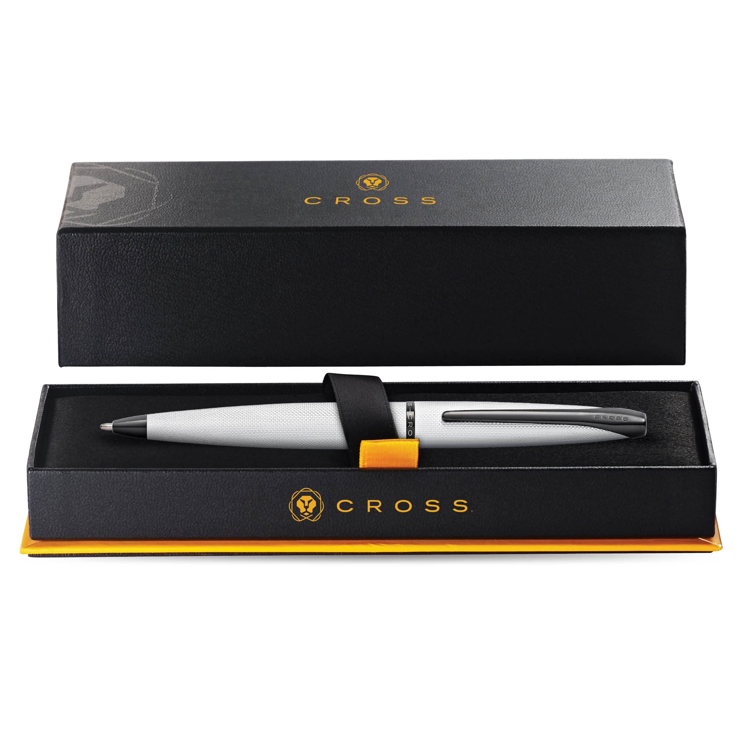 Cross ATX Refillable Ballpoint Pen, Medium Ballpen, Includes Premium Gift Box - Brushed Chrome