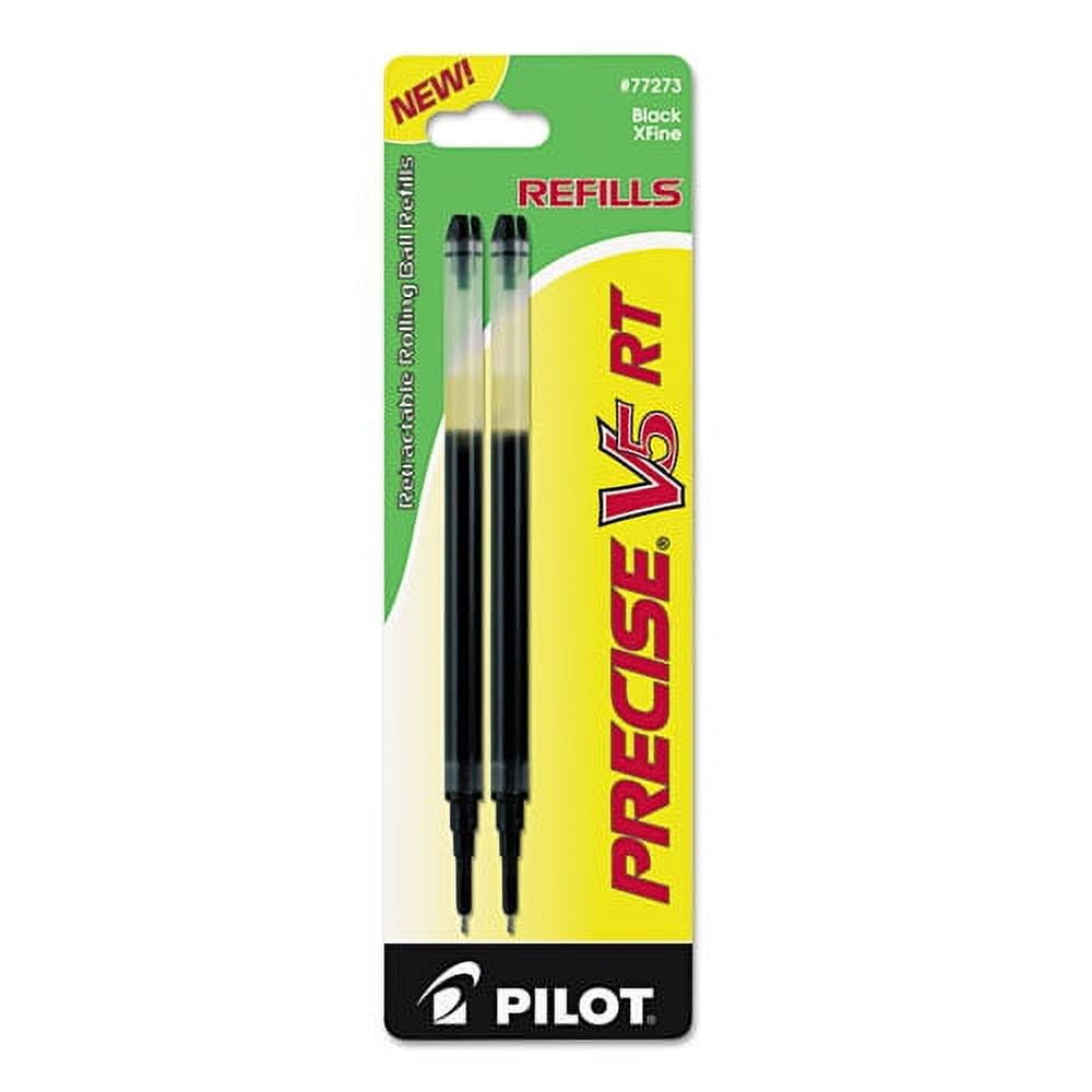 Pilot Refill For Pilot Precise V5 Rt Rolling Ball, Extra-Fine Conical Tip, Black