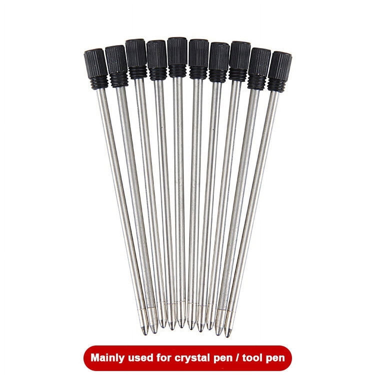 GERsome 10 Pieces Replaceable Ballpoint Pen Refills Metal Pen Ink Refills Smooth Writing 2.75 Inch