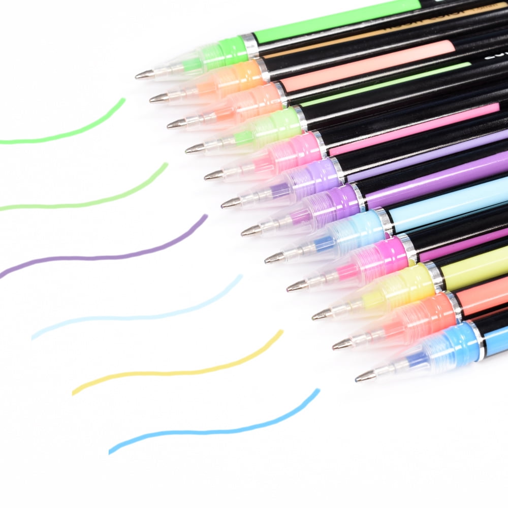 Jetcloudlive Metallic Pastel, Glitter, Neon 48 Gel Pens Set
