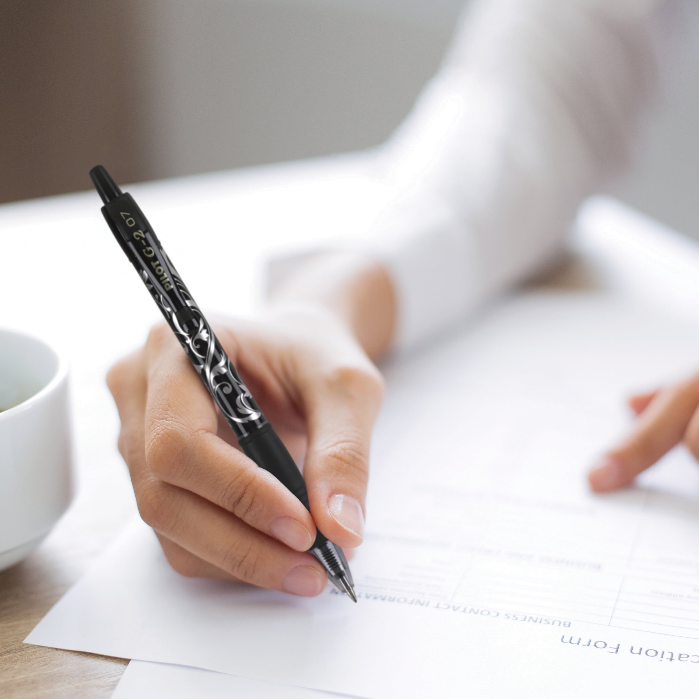 Pilot G2 Fashion Retractable Gel Ink Pens, Fine Point, Assorted Barrels, Black Ink, 5 Count