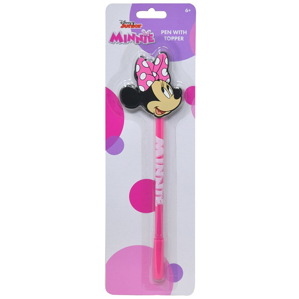 2 PACK Minnie Pen With Shaped Topper on Card