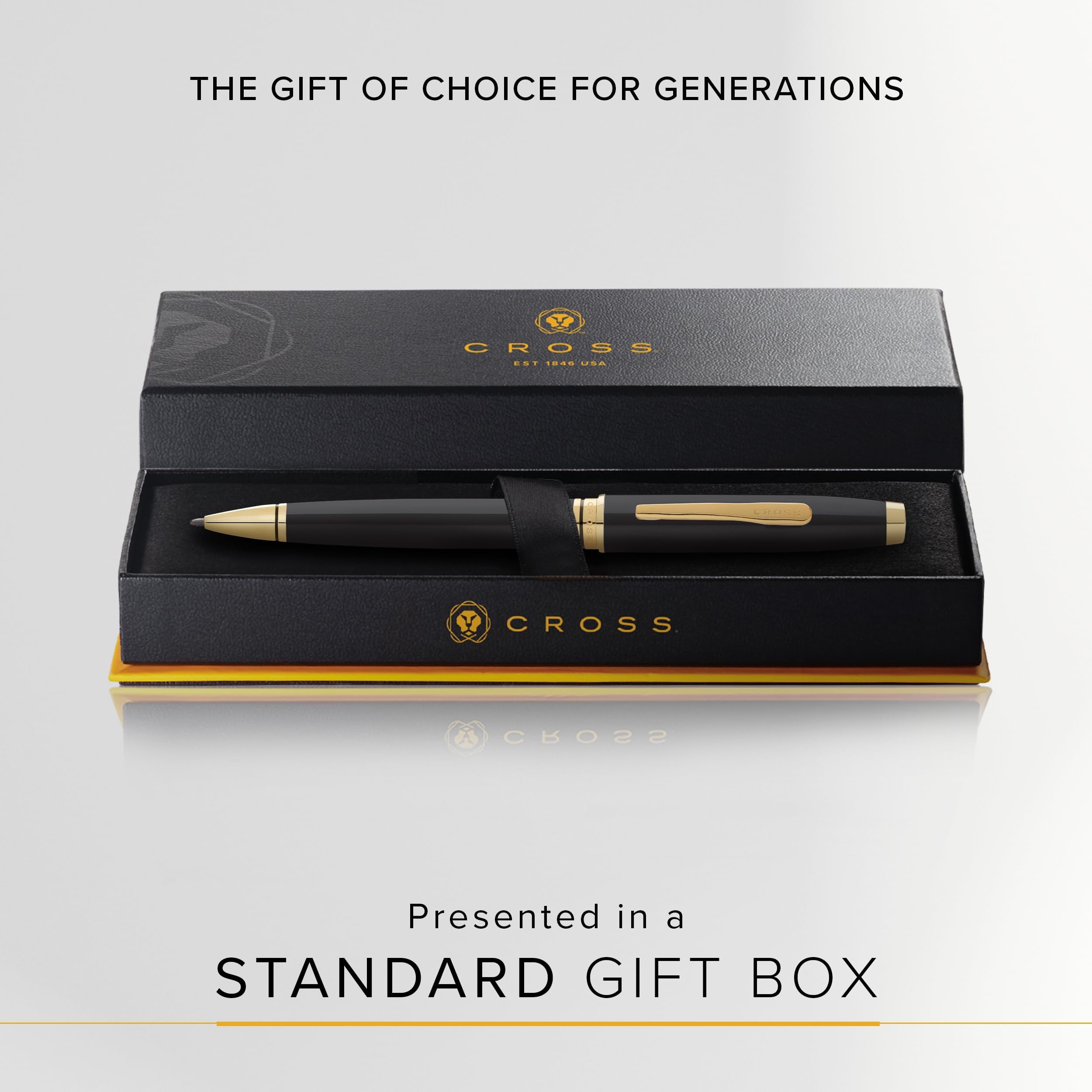 Cross Coventry Black Lacquer with Gold-Tone Ballpoint Pen