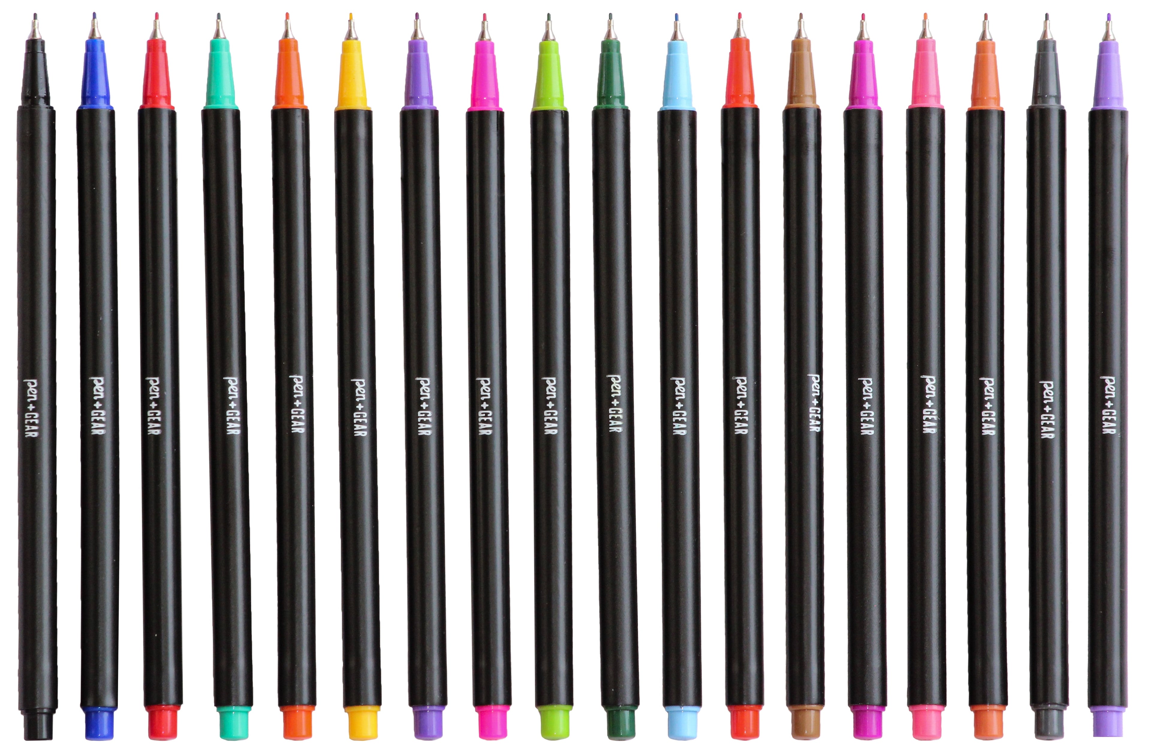 Pen+Gear Fine Liner Pens, Fine Tip, Assorted Colors, 18 Count
