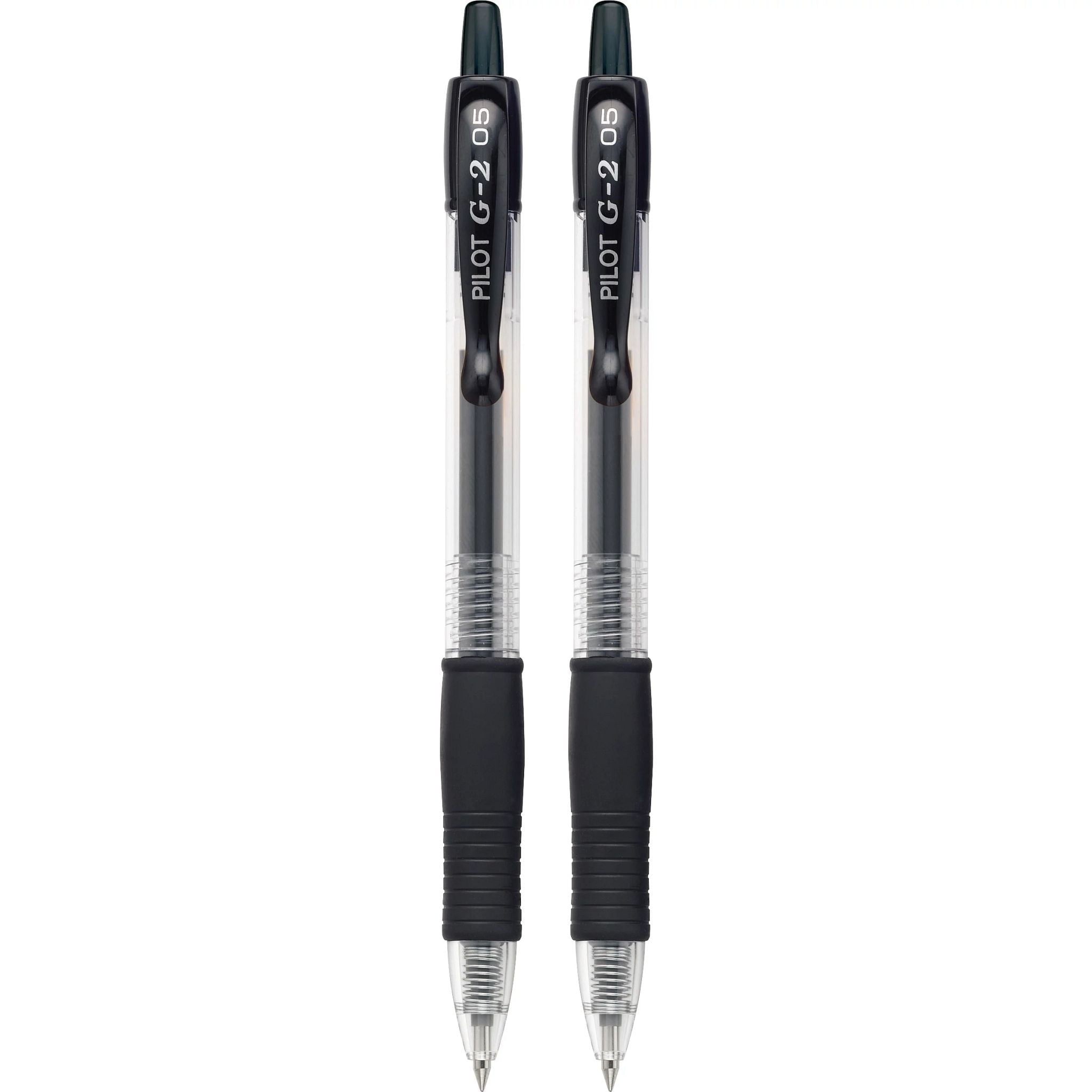 Pilot G2 Retractable Gel Pens, Extra Fine, Black, 2 Count