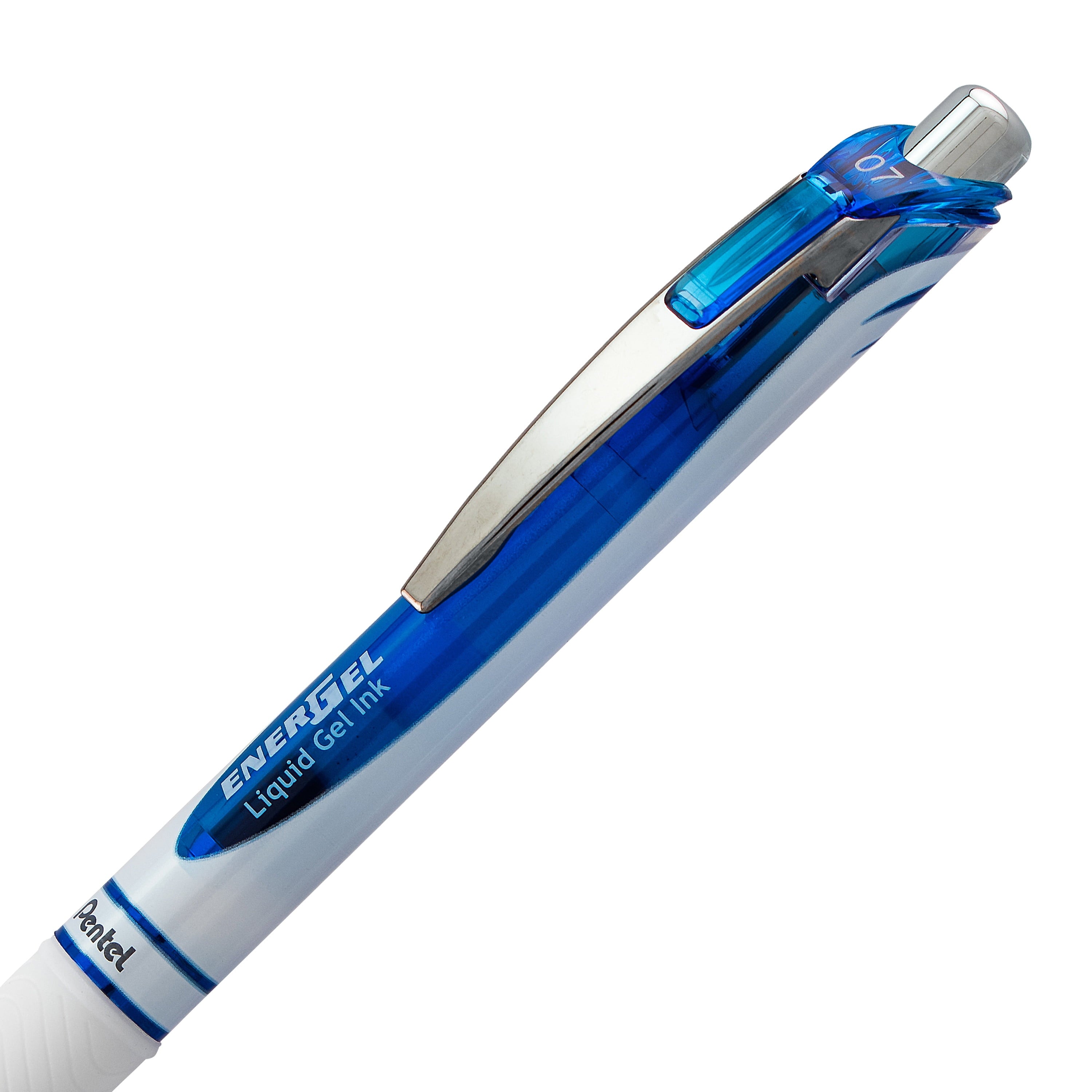 Pentel EnerGel Pearl Gel Pen, (0.7mm) Medium Metal Tip, Blue Ink