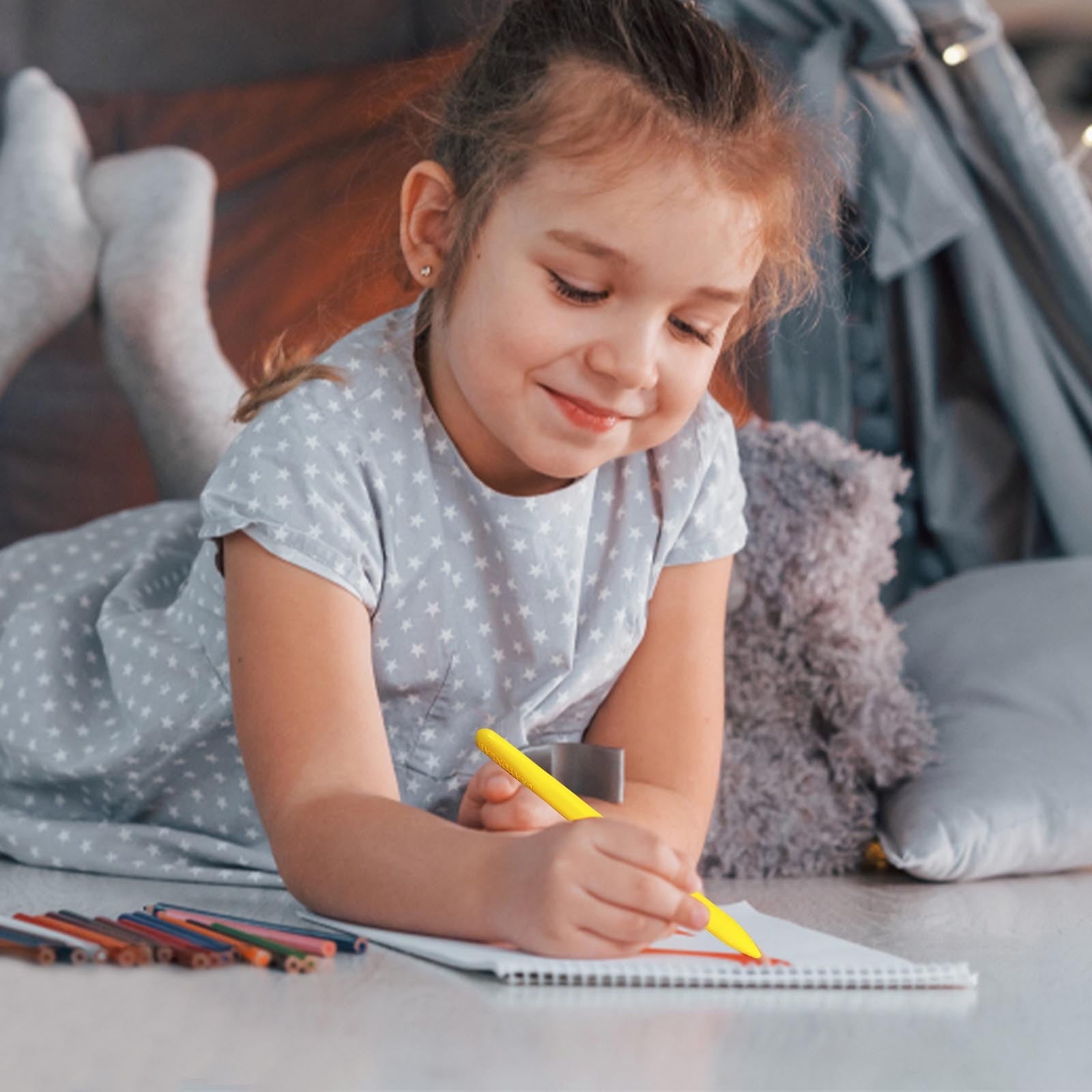Gel Pens Triangular Plastic Crayon Not Dirty Hands Safe Washable Toddler Painting Brush Graffiti Pen