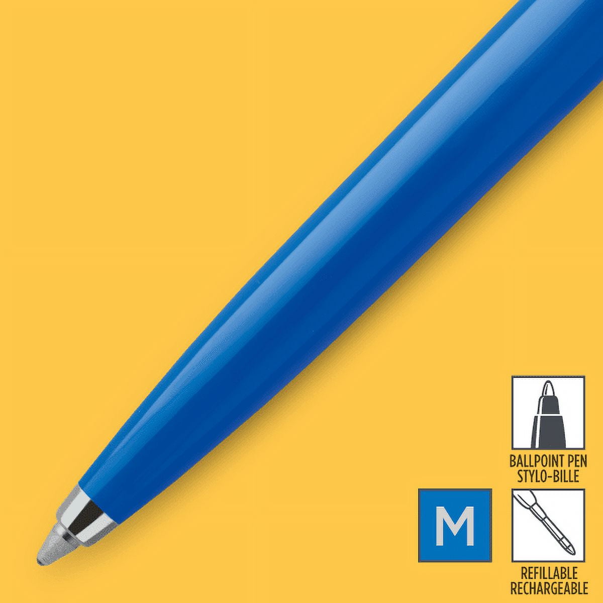 PARKER PEN- SANFORD Parker Jotter Ballpoint Pen Retractable Medium 0.7 mm Blue Ink Blue Barrel