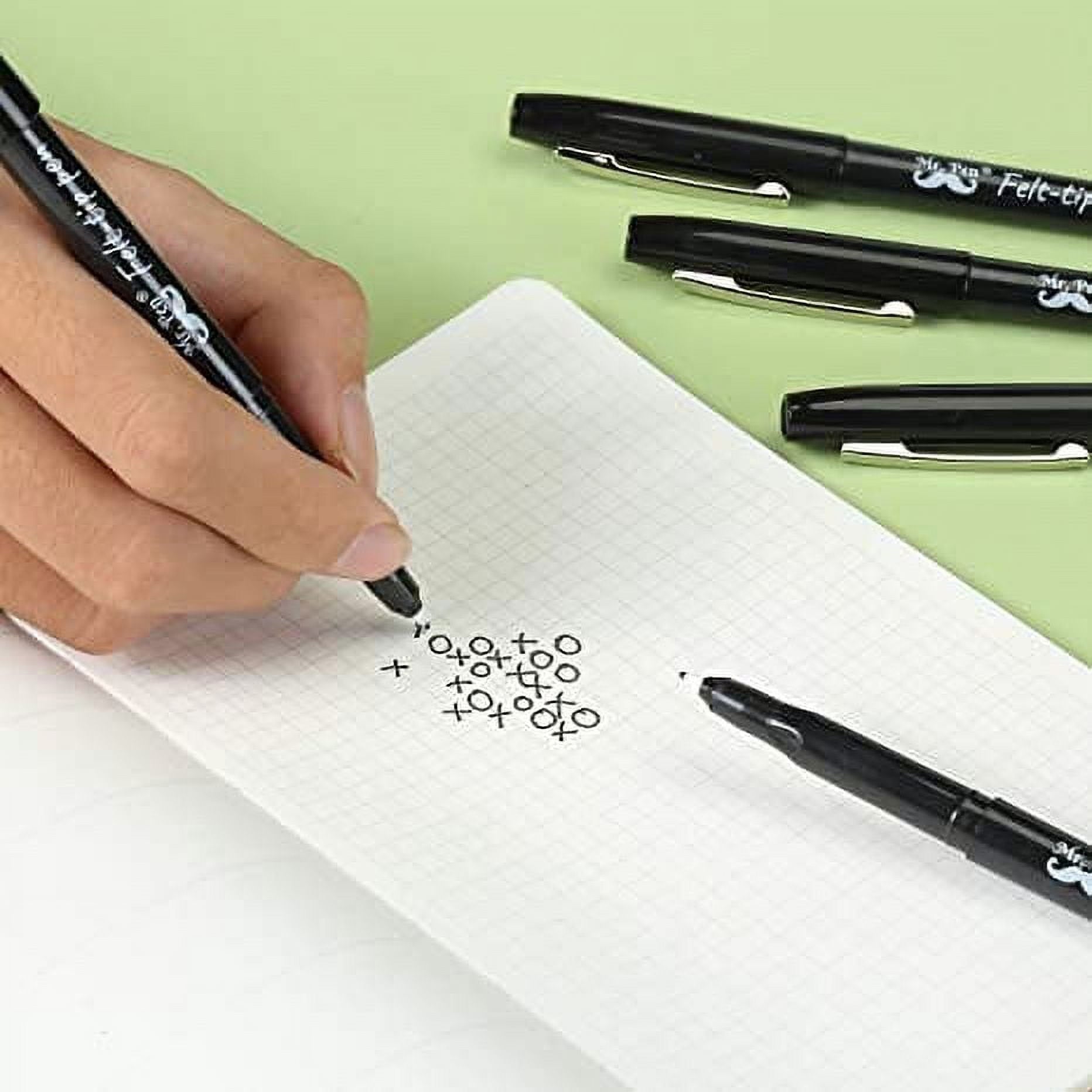 Mr. Pen- Pens, Felt Tip Pens, Black Pens For Bibles, 12 Pack