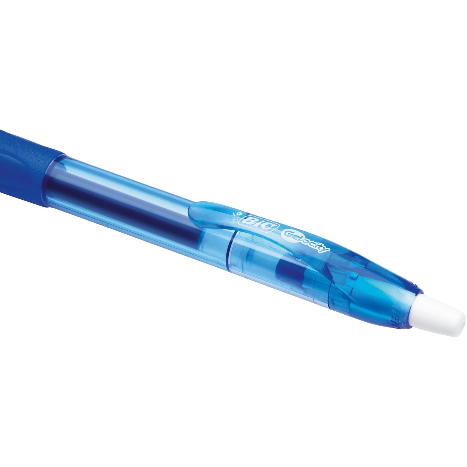 BIC Gelocity Original Retractable Gel Pens, Medium Point (0.7 mm), Blue, 2-Count