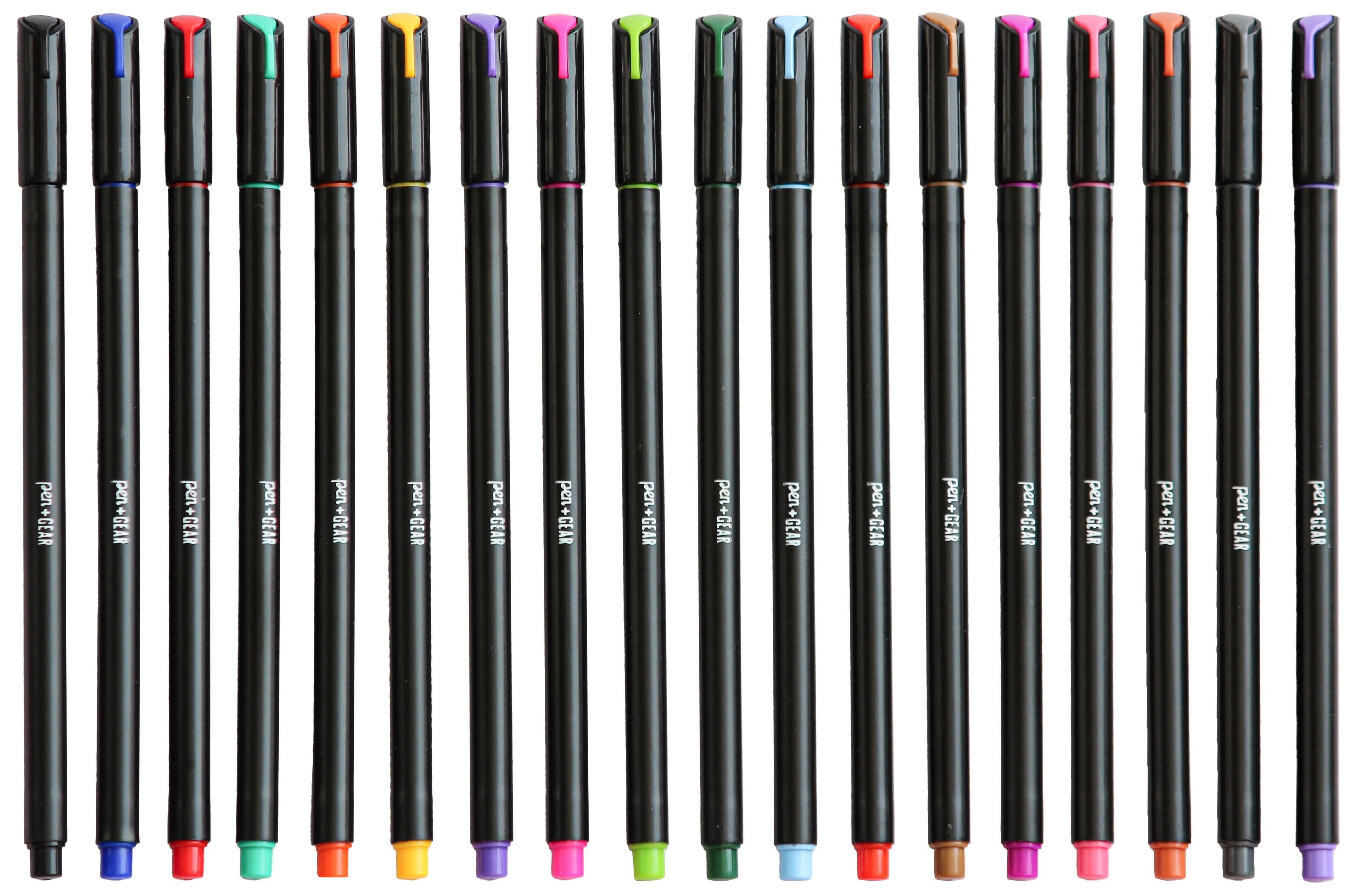 Pen+Gear Fine Liner Pens, Fine Tip, Assorted Colors, 18 Count
