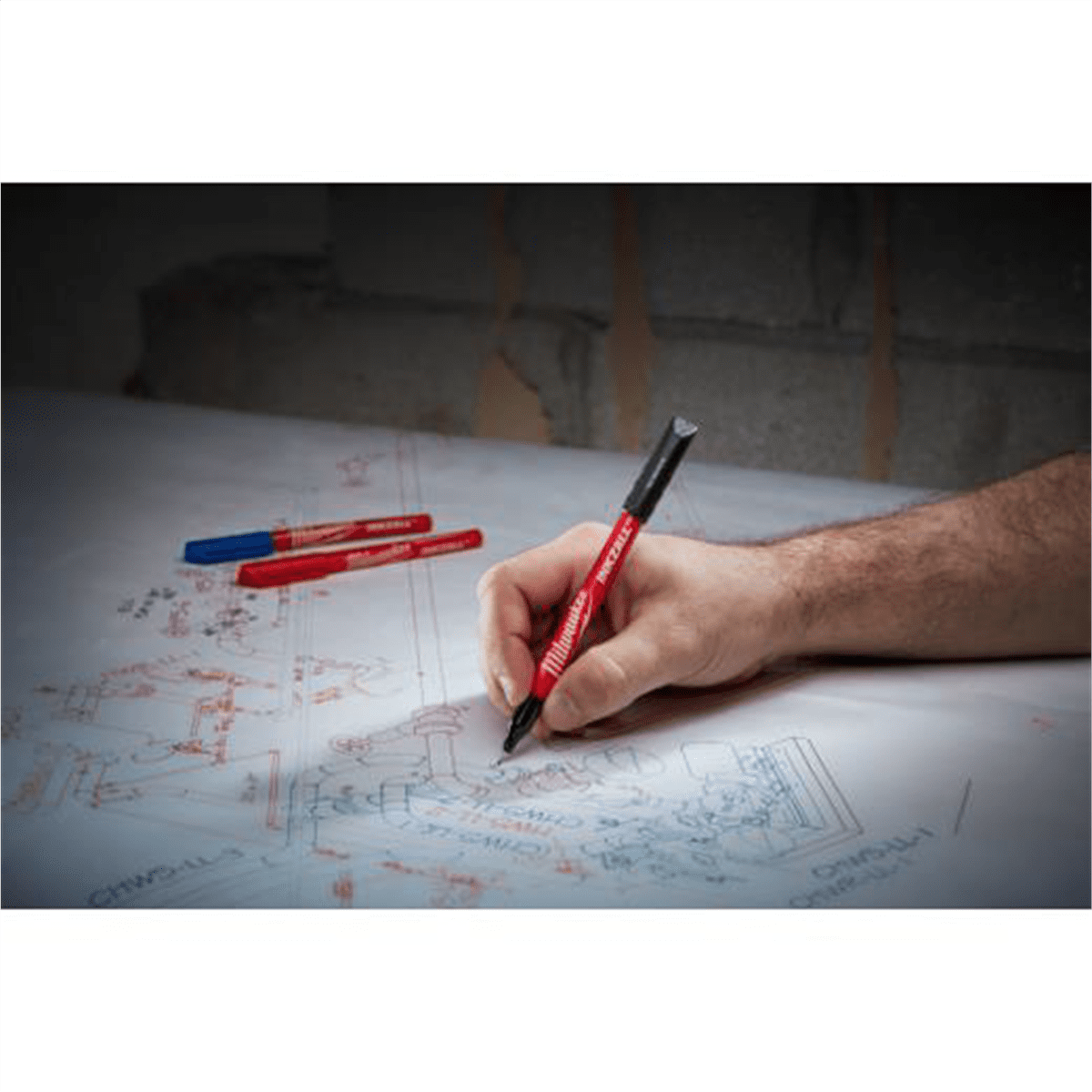 Milwaukee Tool 12PK INKZALL Black Ultra Fine Point Pen