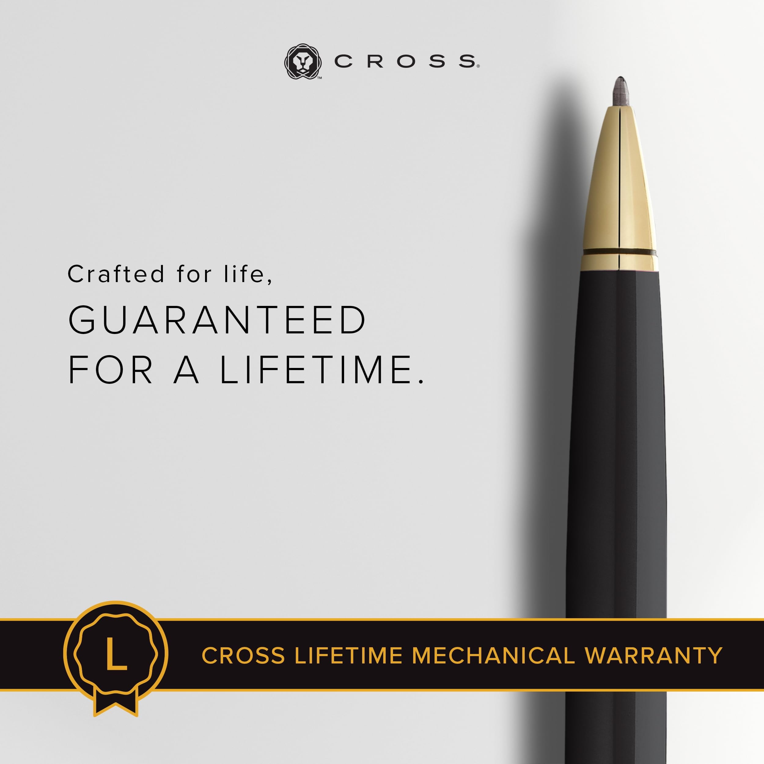 Cross Coventry Black Lacquer with Gold-Tone Ballpoint Pen