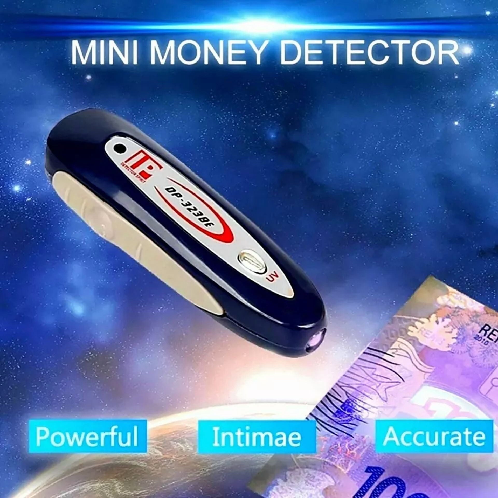 2 In 1 Counterfeit Money Detector Tester Dollar Bill Fake Currency Checker
