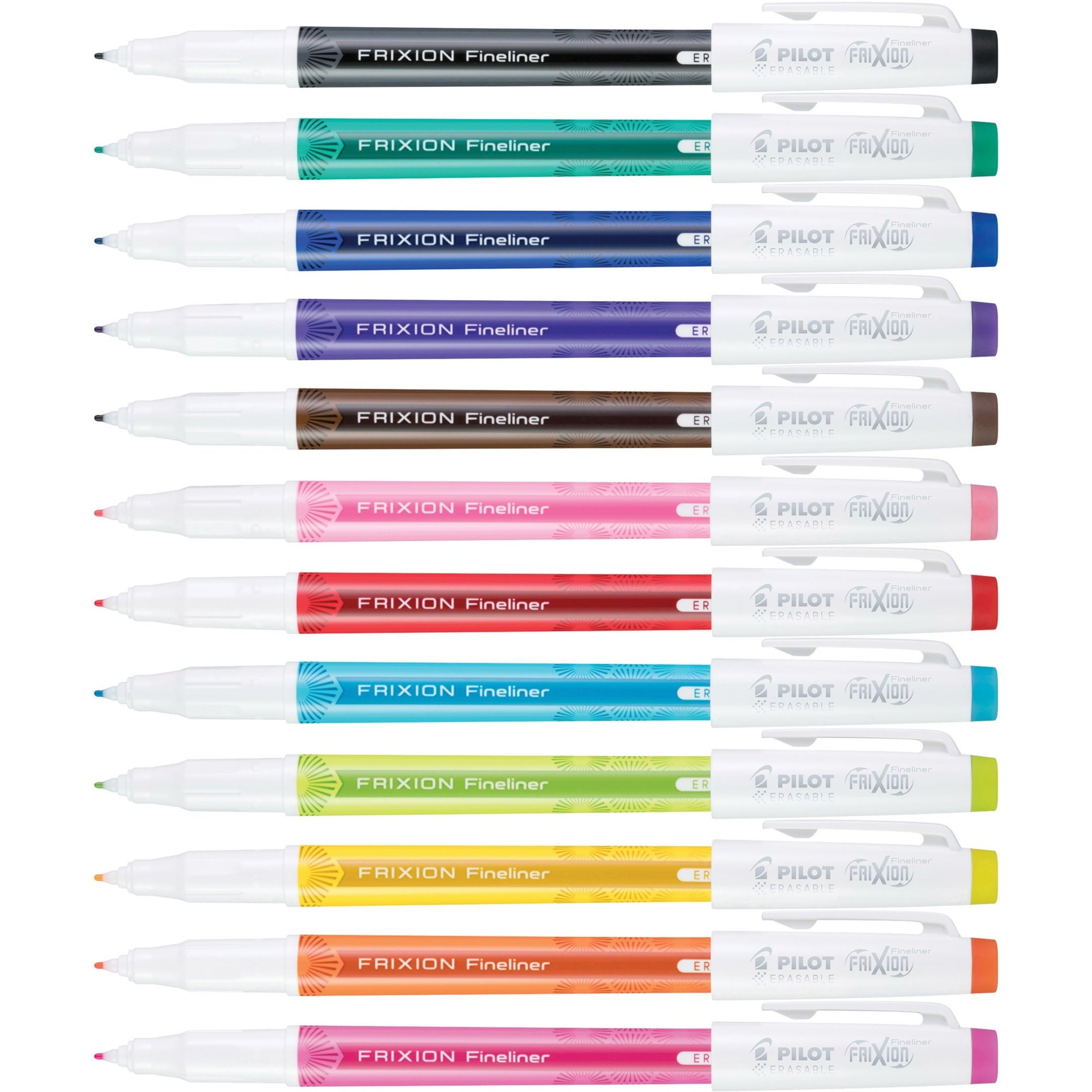FriXion, PIL11452, Fineliner Erasable Marker Pens, 12 / Set