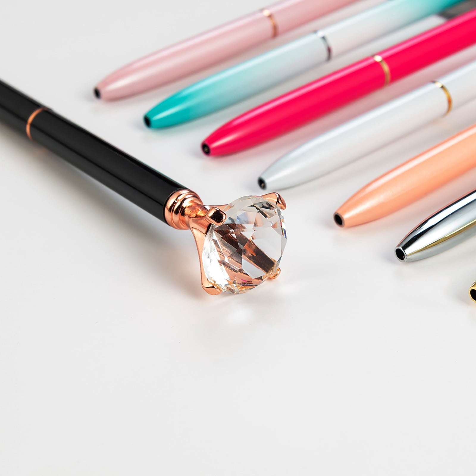 BCMMKLPP Big Diamond Pens-Bling Wedding Crystal Metal Ballpoint Pens, Idea Shower Bling Pen Guest Bridal Party Plan Diamond Wedding Gift Pen Christmas Gift Xmas 2ML Clearance!