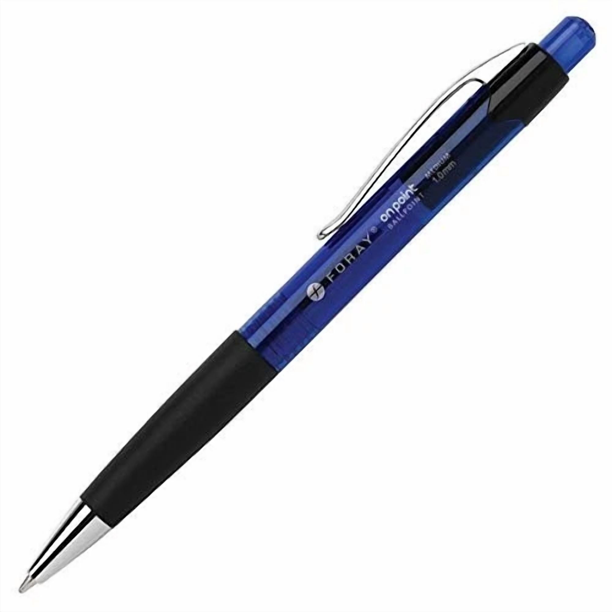 Office Depot Soft-Grip Retractable Ballpoint Pens, Medium Point, 1.0 Mm, Blue