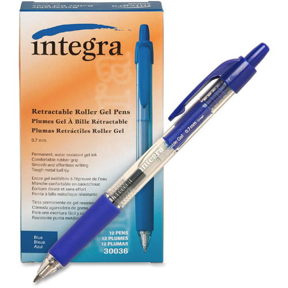 Integra Retractable Gel Ink Pen (Set of 12)