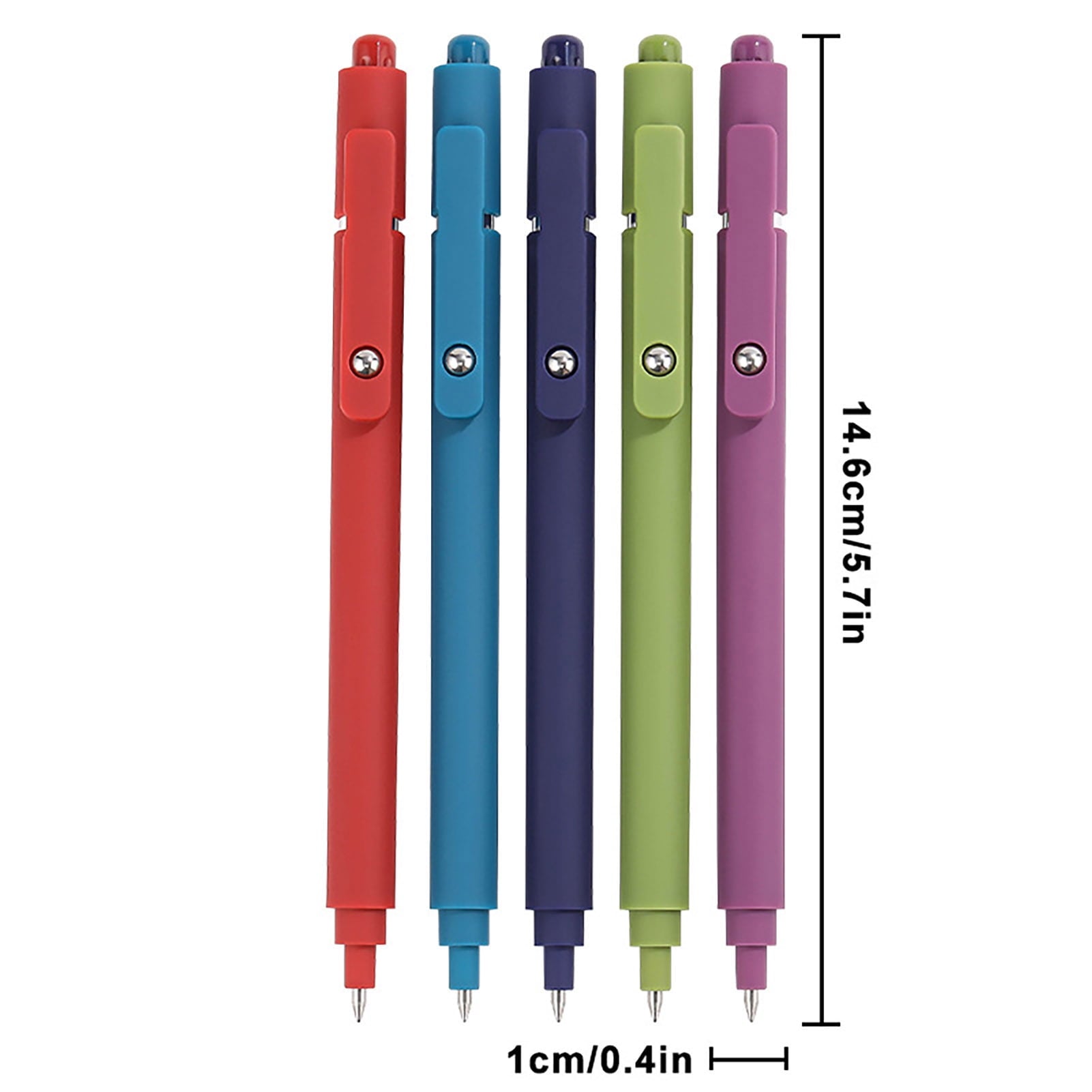 5/10Pcs Color Gel Pen Set Quick-Drying Ink 0.5mm Refill Steel Ball Clip Design Comfortable Barrel Fine Tip Gel Pens