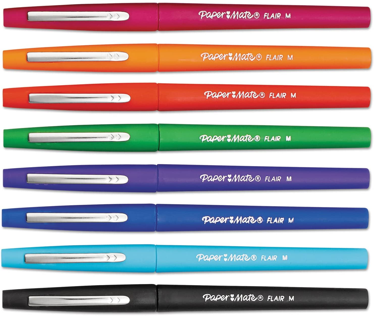 Paper Mate Flair Felt Tip Pens, Medium Point, Assorted Colors, Set of 48