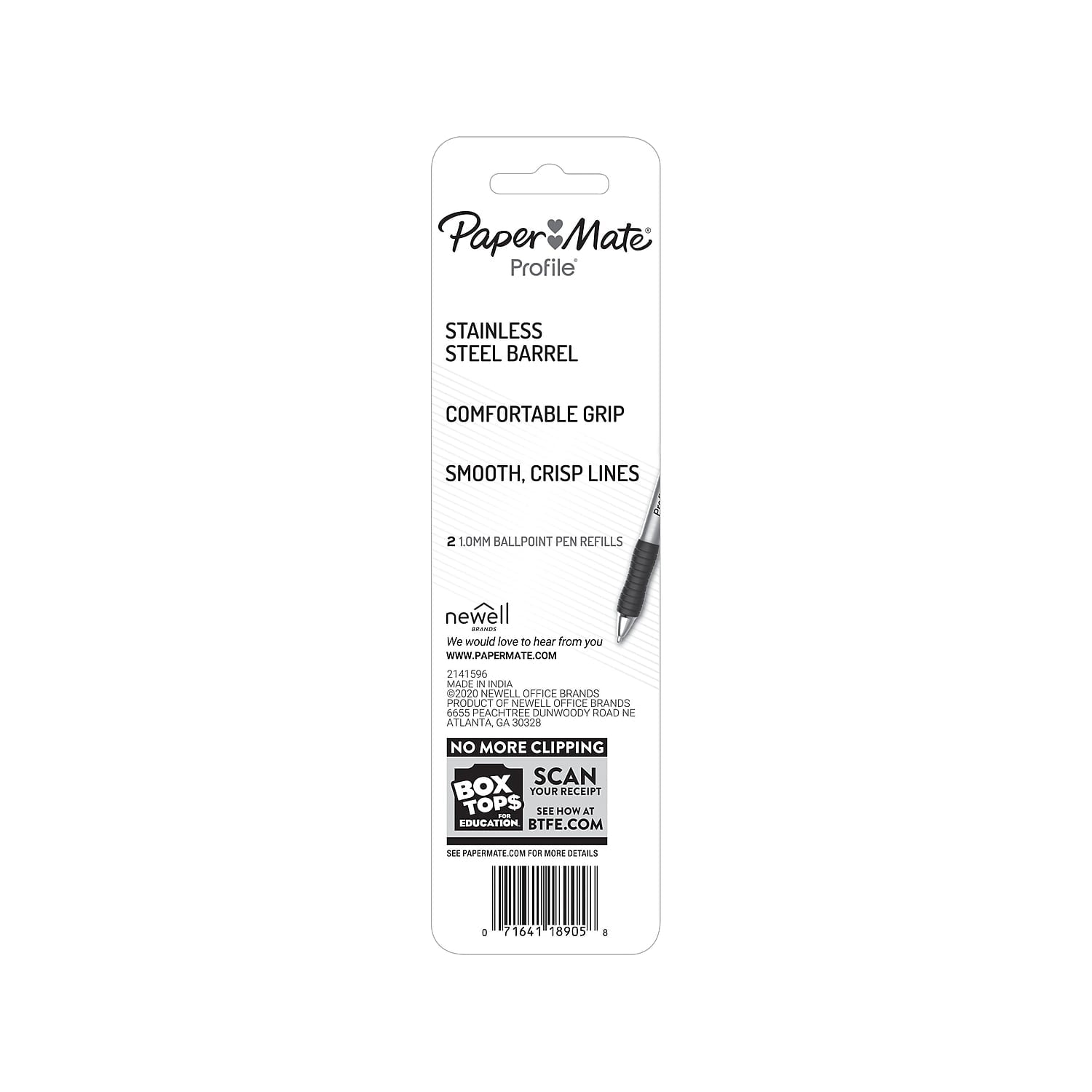 Paper Mate Profile Ballpoint Pen Refill Medium Point Black Ink 2/Pack (2130521)