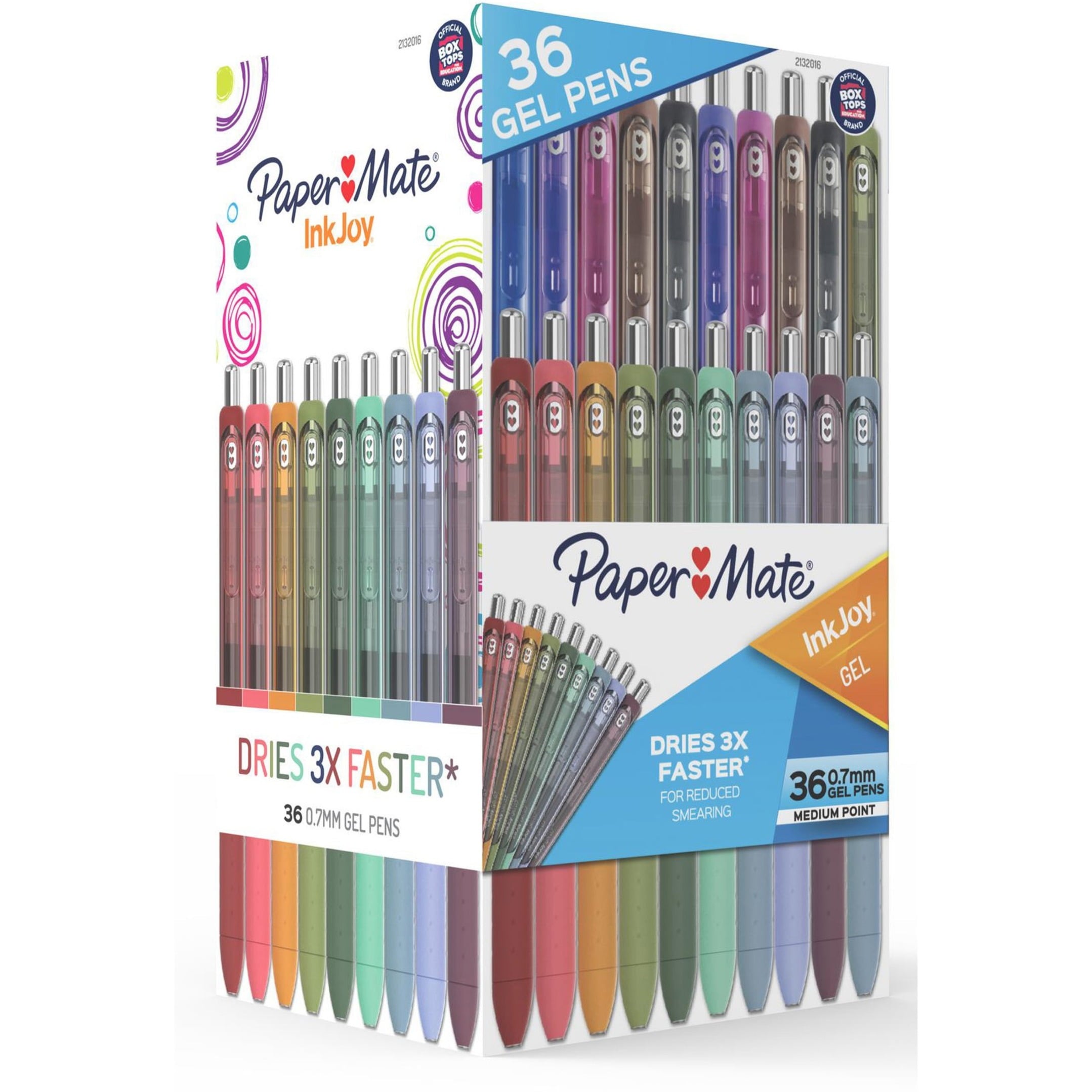 Paper Mate InkJoy Gel Pens, Medium Point (0.7 mm), Assorted, 36 Count