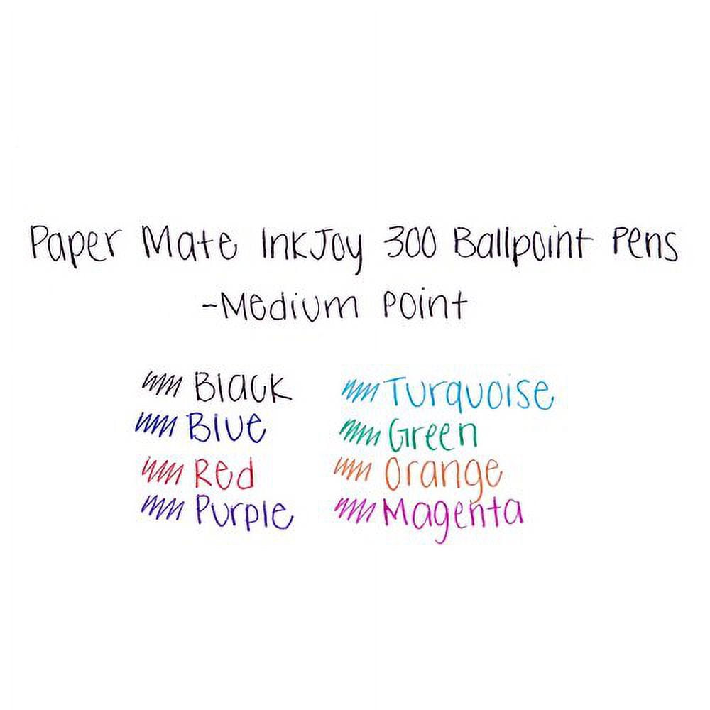 Paper Mate InkJoy 300RT Retractable Ballpoint Pens, Medium Point, Assorted Colors, 8 Count