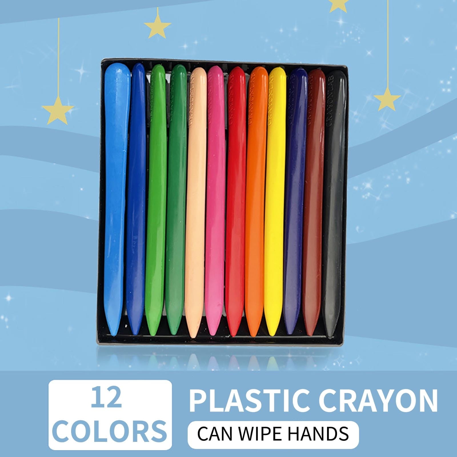 Gel Pens Triangular Plastic Crayon Not Dirty Hands Safe Washable Toddler Painting Brush Graffiti Pen
