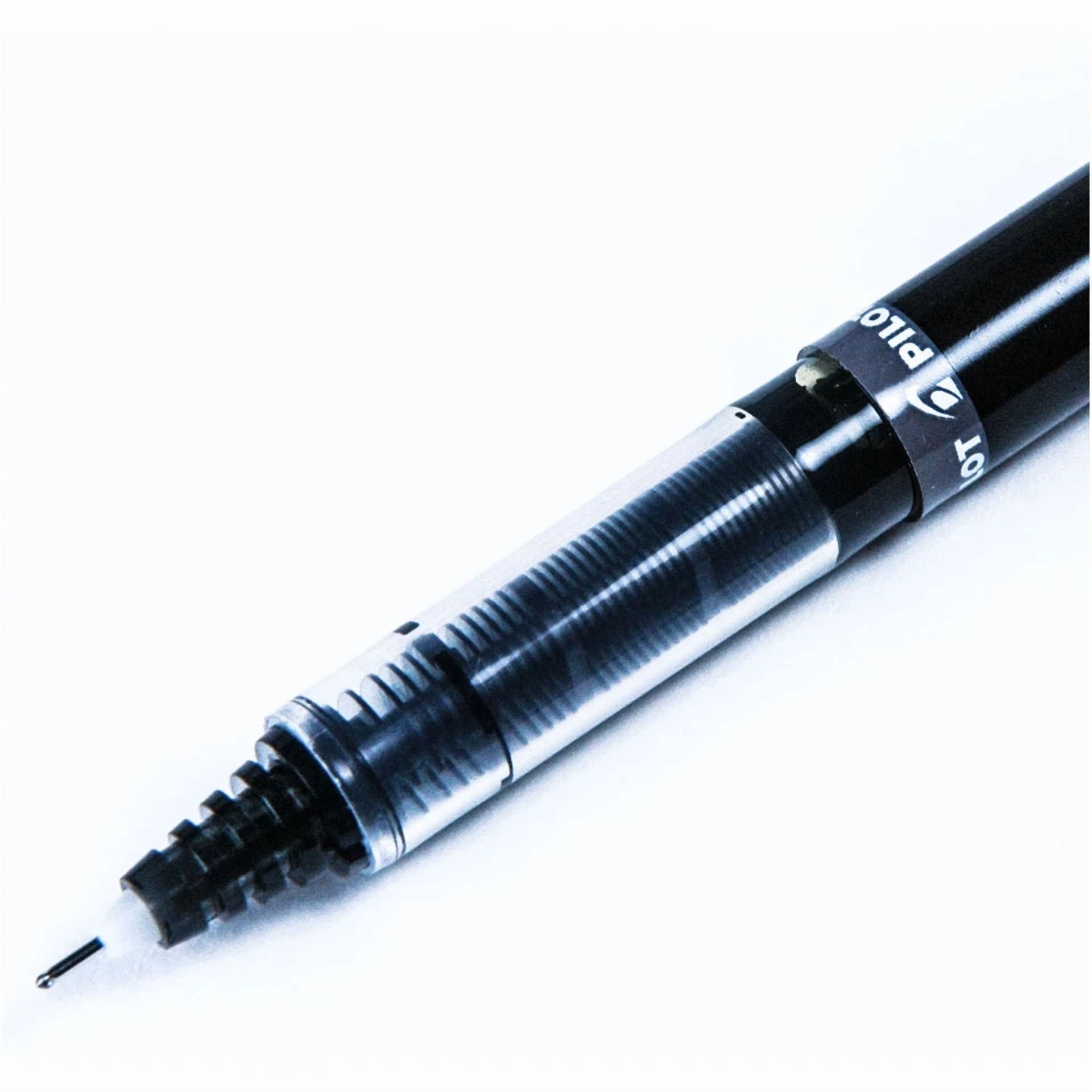 Fyna -Pilot Precise V5 35334 Black Ink 0.5Mm Extra Fine Rolling Ball Pen, Box Of 12