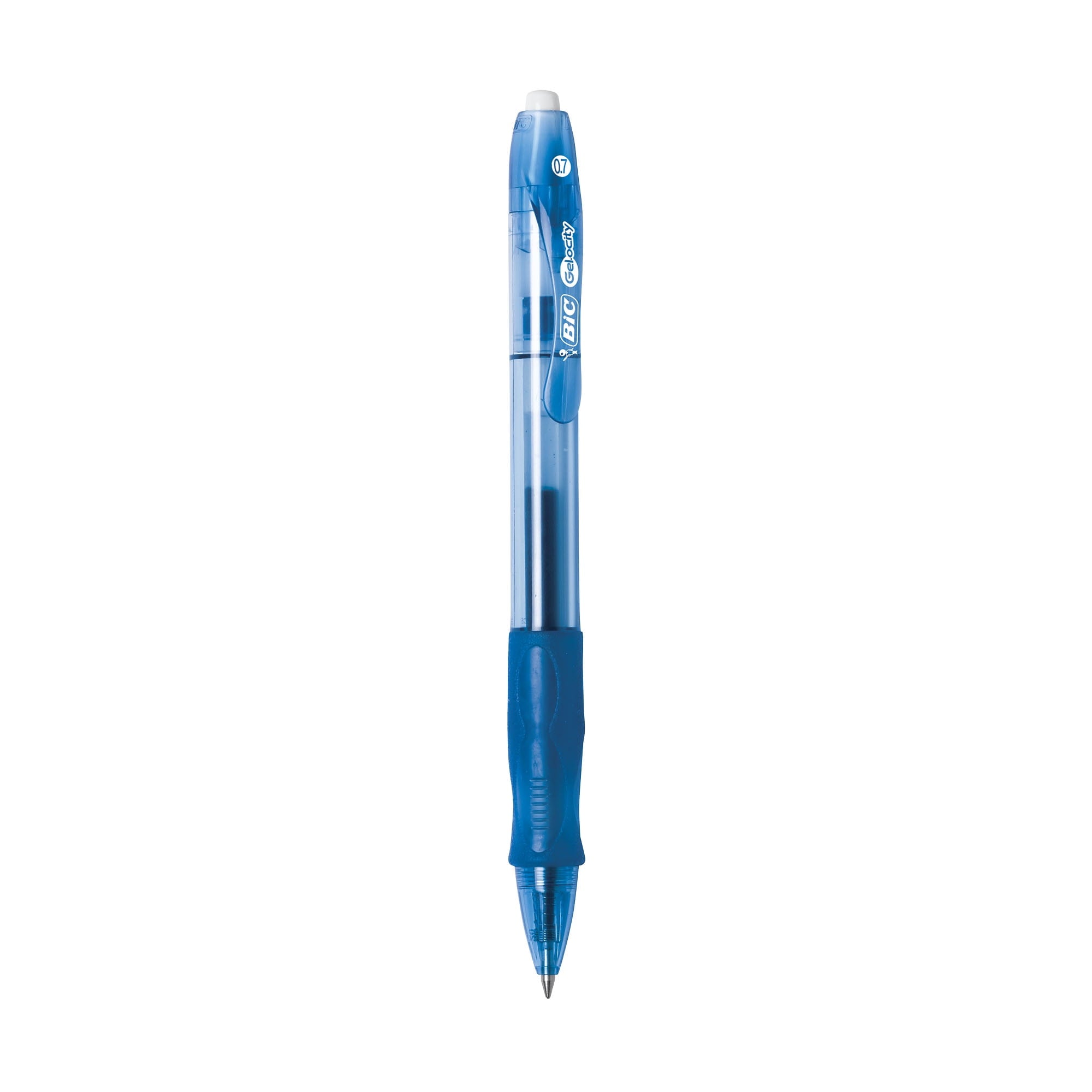 BIC Gelocity Original Retractable Gel Pens, Medium Point (0.7 mm), Blue, 2-Count