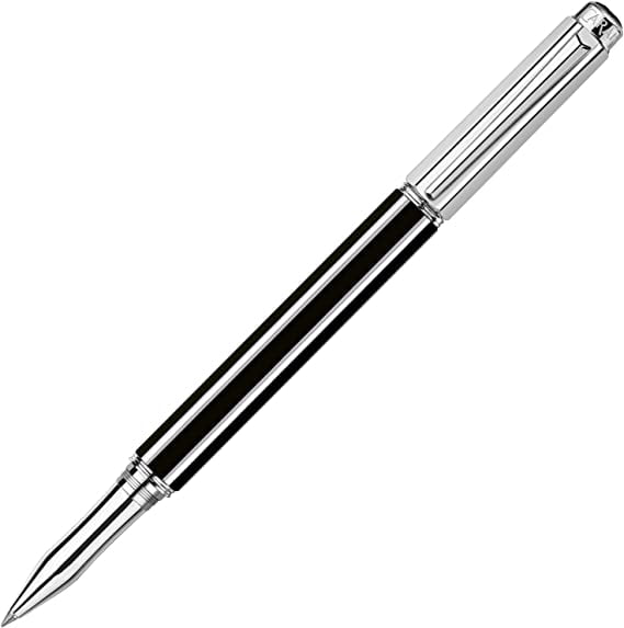 Caran d'Ache Varius Silver Plated Rollerball Pen - China Black