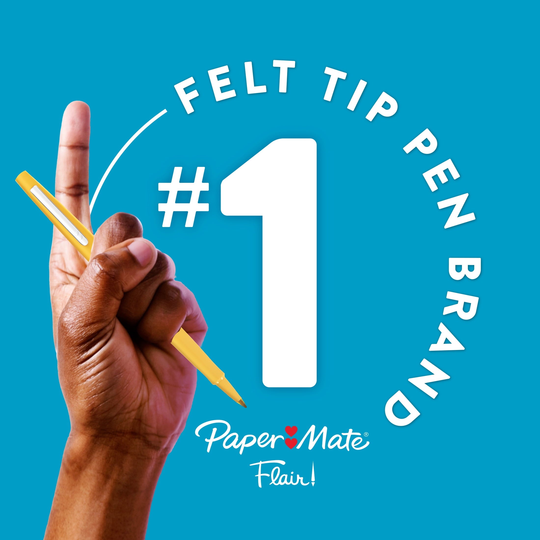 Paper Mate Flair Felt Tip Pens, Medium Point (0.7mm), Assorted Colors, 24 Count