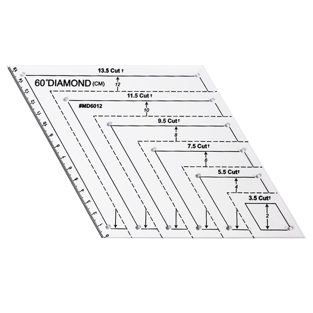 Nomeni Quilting Rulers Clearance, Tools Ruler Cutting Template Patchwork Acrylic Sewing Ruler Cutting Diy Tools & Home Improvement Sewing Supplies Multicolor