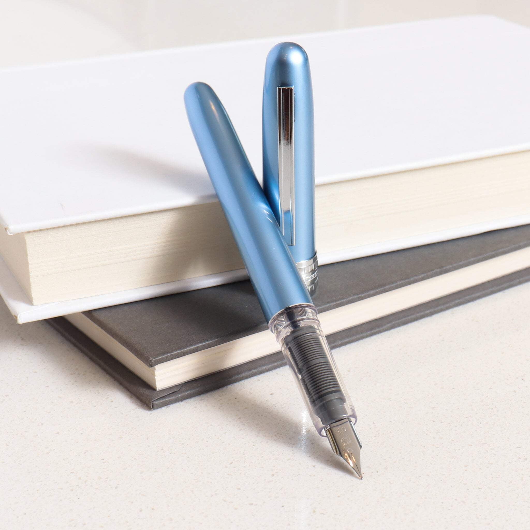 Platinum Plaisir Fountain Pen - Frosty Blue