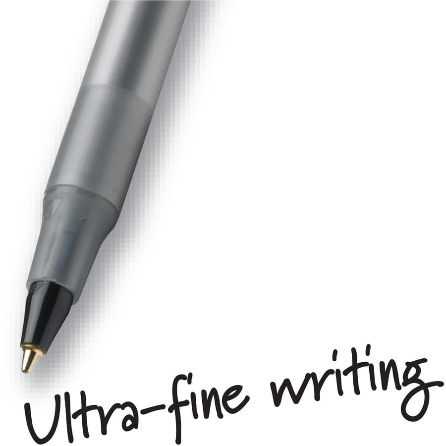 BIC Round Stic Xtra Life Ball Pen, Medium Point (1.0 mm), Black, 10-Count