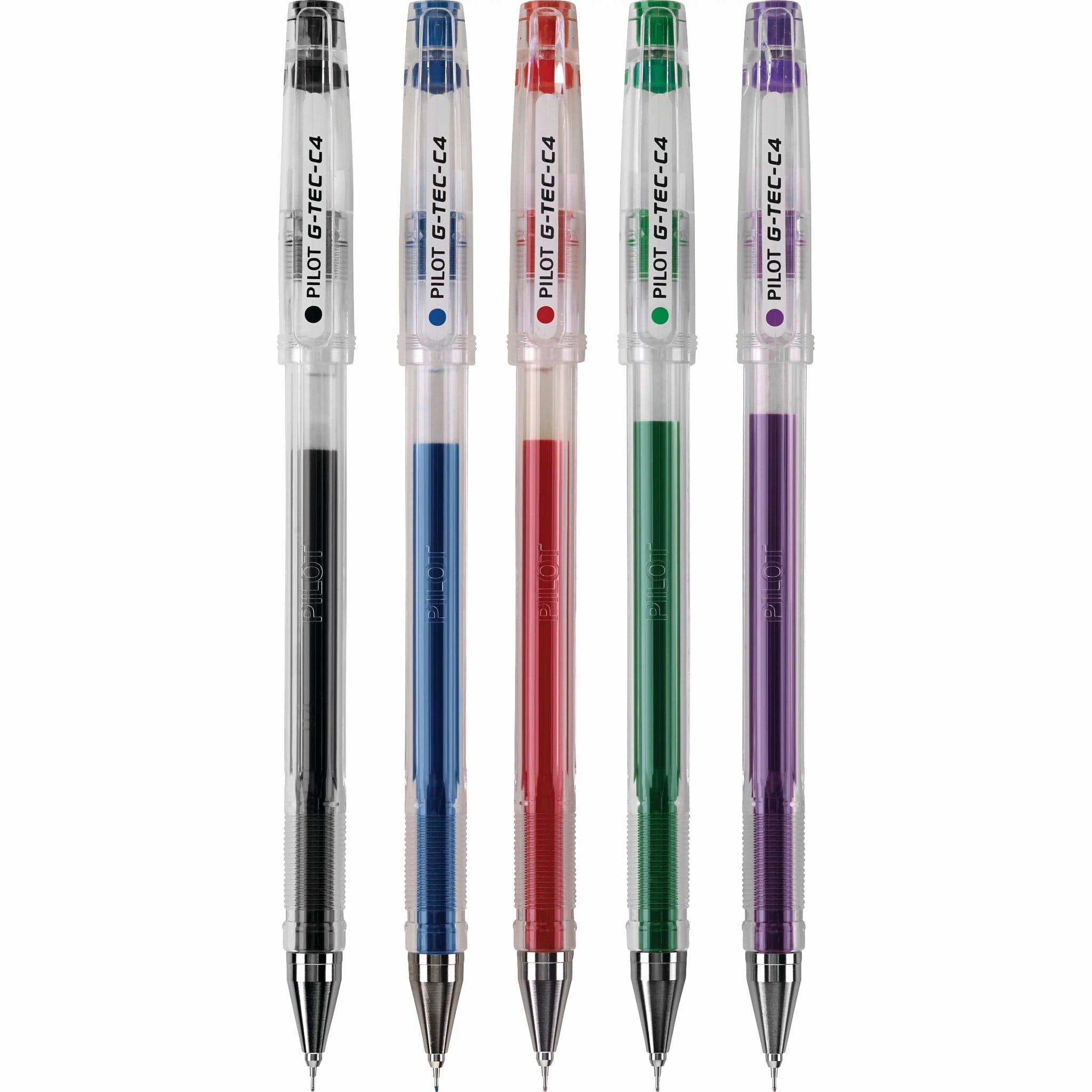Pilot G-Tec-C Gel Ink Stick Pens, Ultra Fine Point, Assorted, 5 Pack