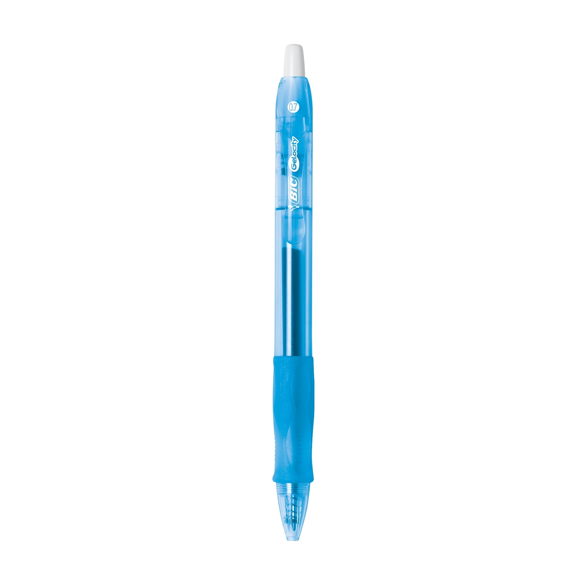 BIC Gelocity Original Blue Gel Pens, Medium Point (0.7mm), 12-Count Pack