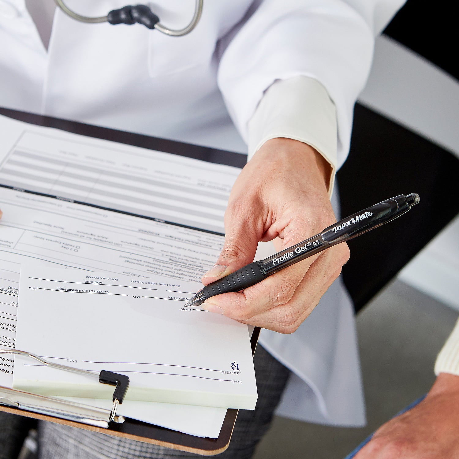 Paper Mate Profile Gel Pen, Retractable, 0.7mm, Black, 2 Count