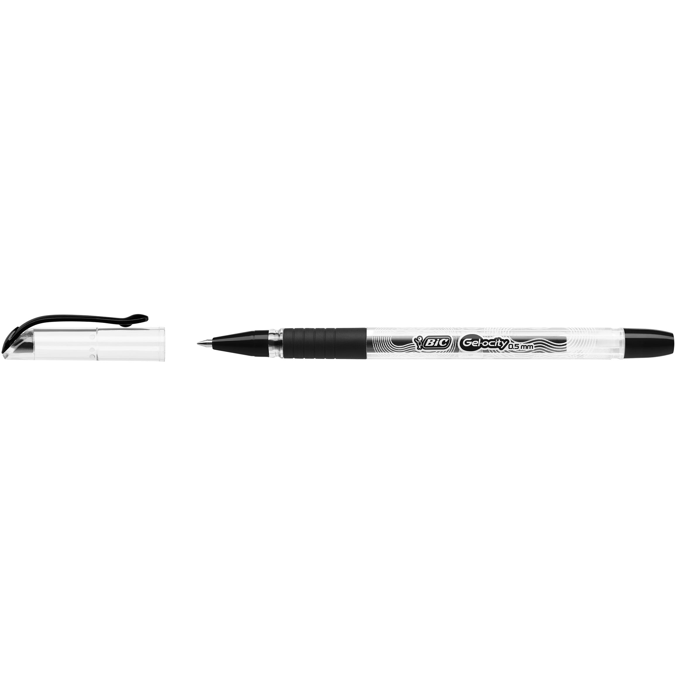 BIC Gelocity Smooth Gel Pens, Fine Point (0.5mm), Black, 36-Count Pack