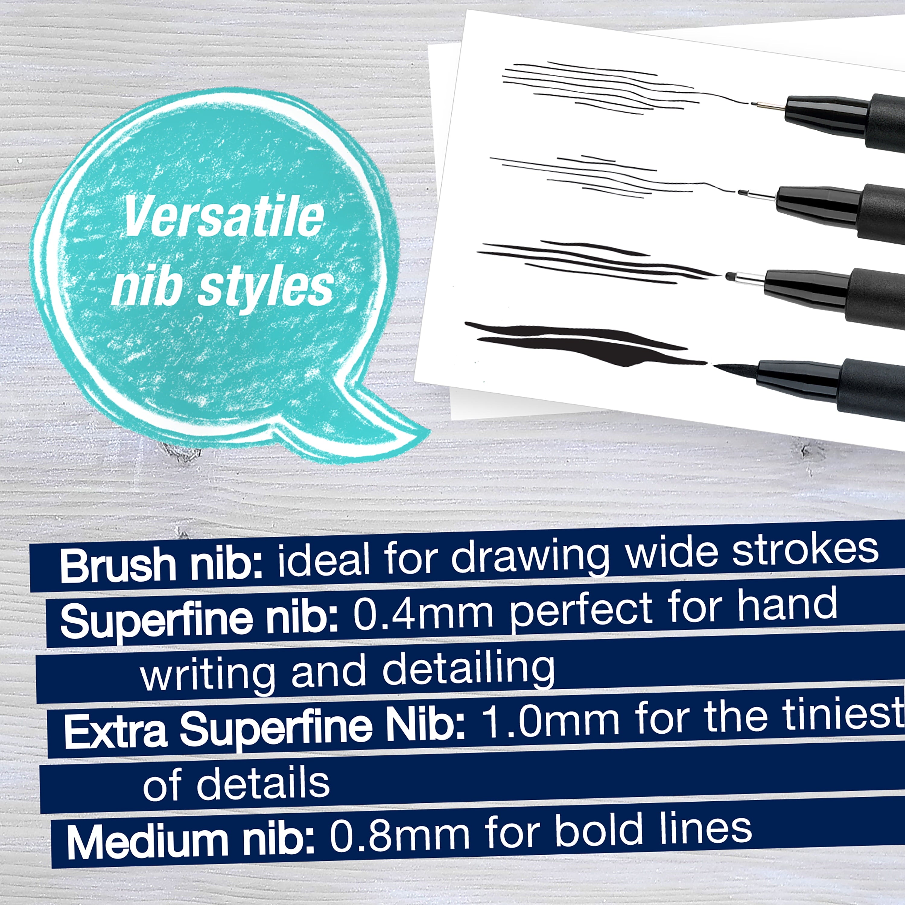 Faber-Castell Essential Pitt® Artist Pens - Black- Beginner for Adults
