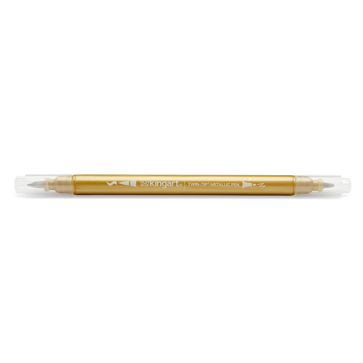 KINGART Twin-Tip Metallic Pens, 10 Count