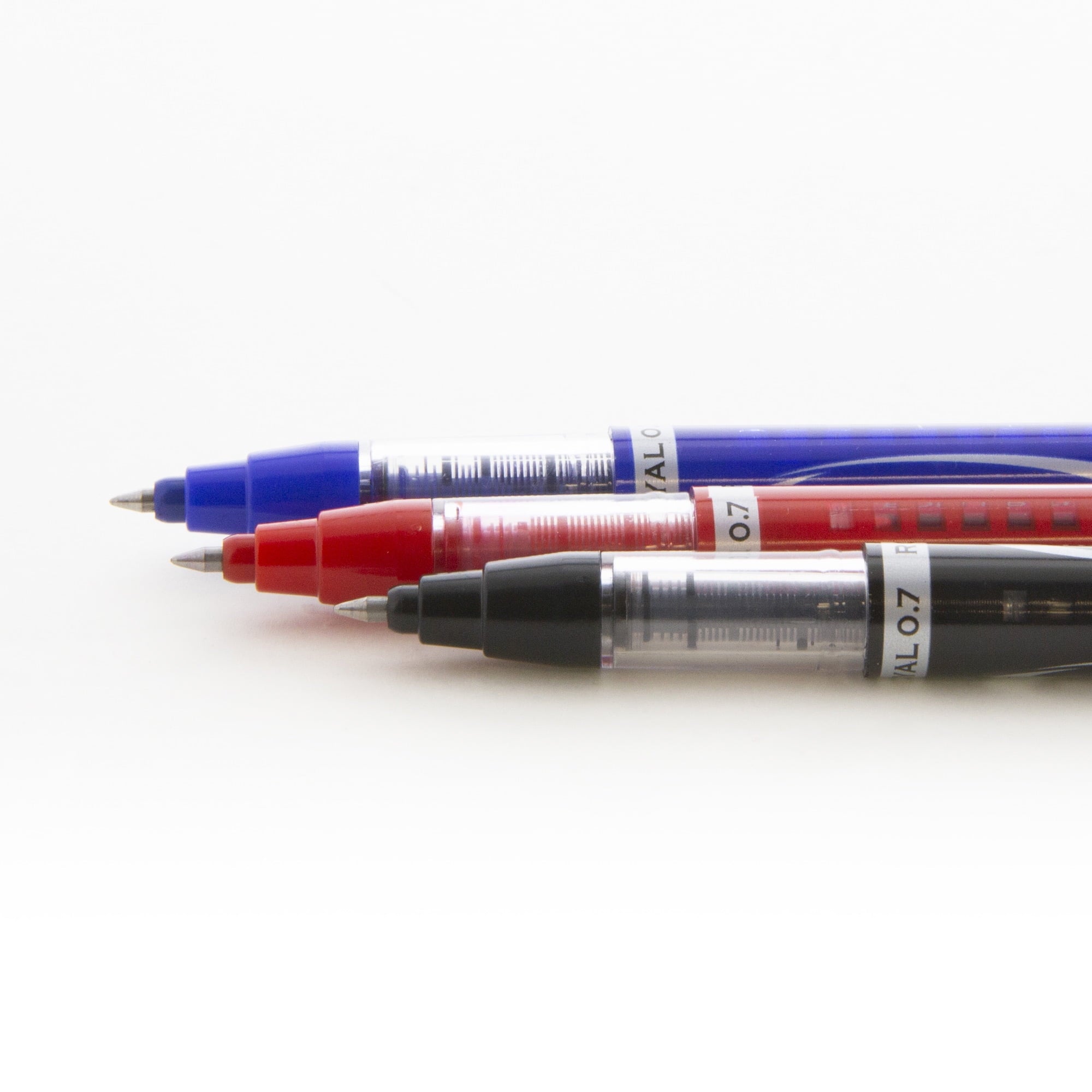 BAZIC Royal Assorted Color Rollerball Pen 0.7mm w/ Regulator, (3/Pack), 24-Pack