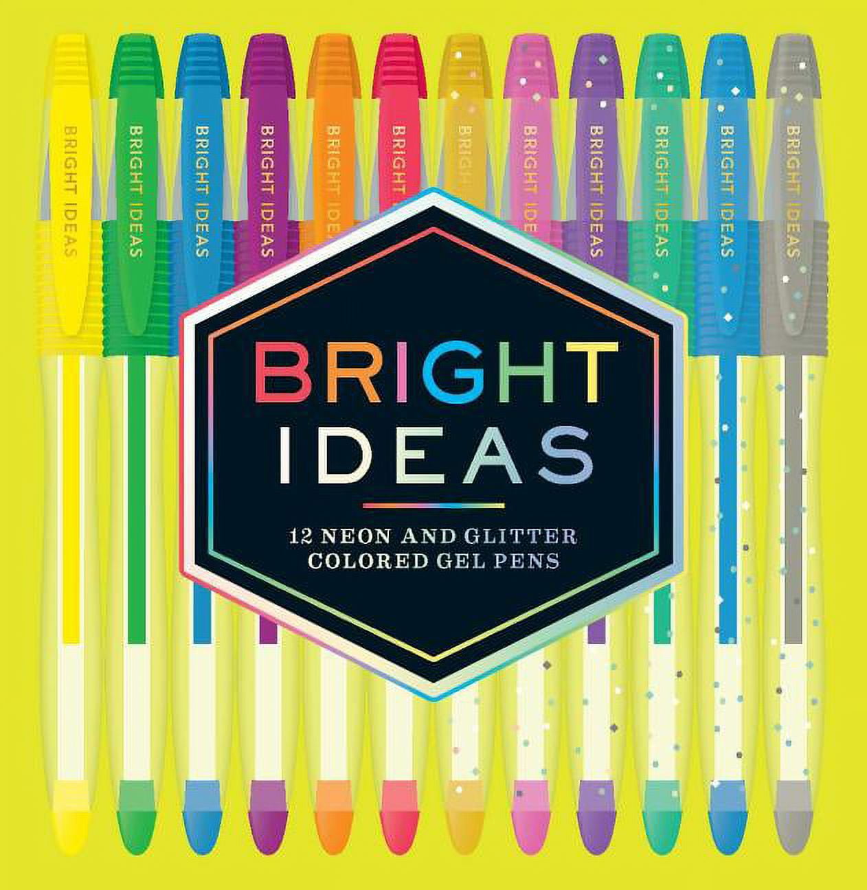 Bright Ideas Neon and Sparkle Gel Pens : 12 Colored Pens