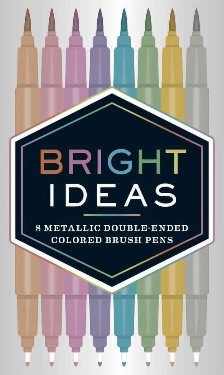 Bright Ideas Metallic Double-ended Colored Brush Pens