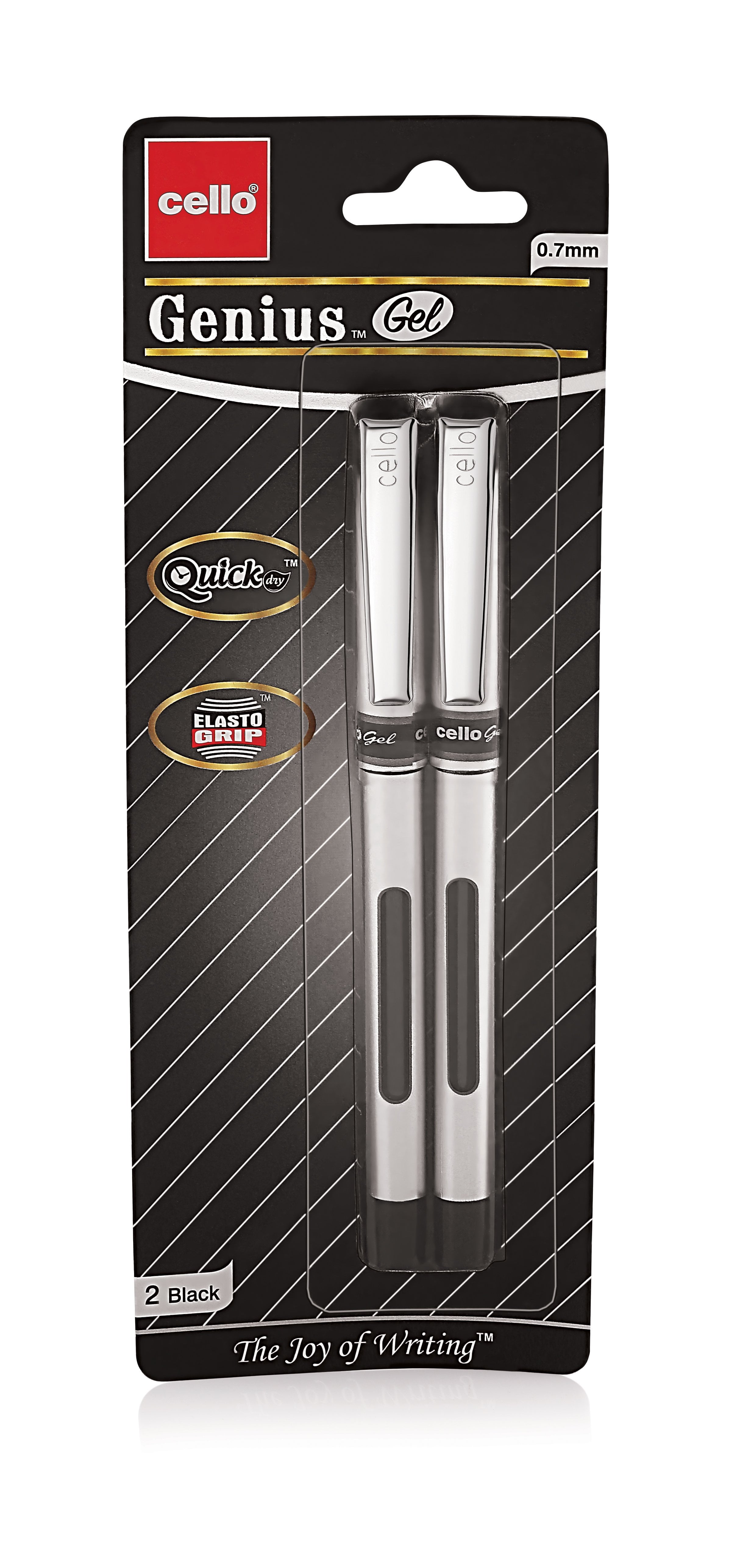 Cello Genius Gel Pen black (12 Packs)