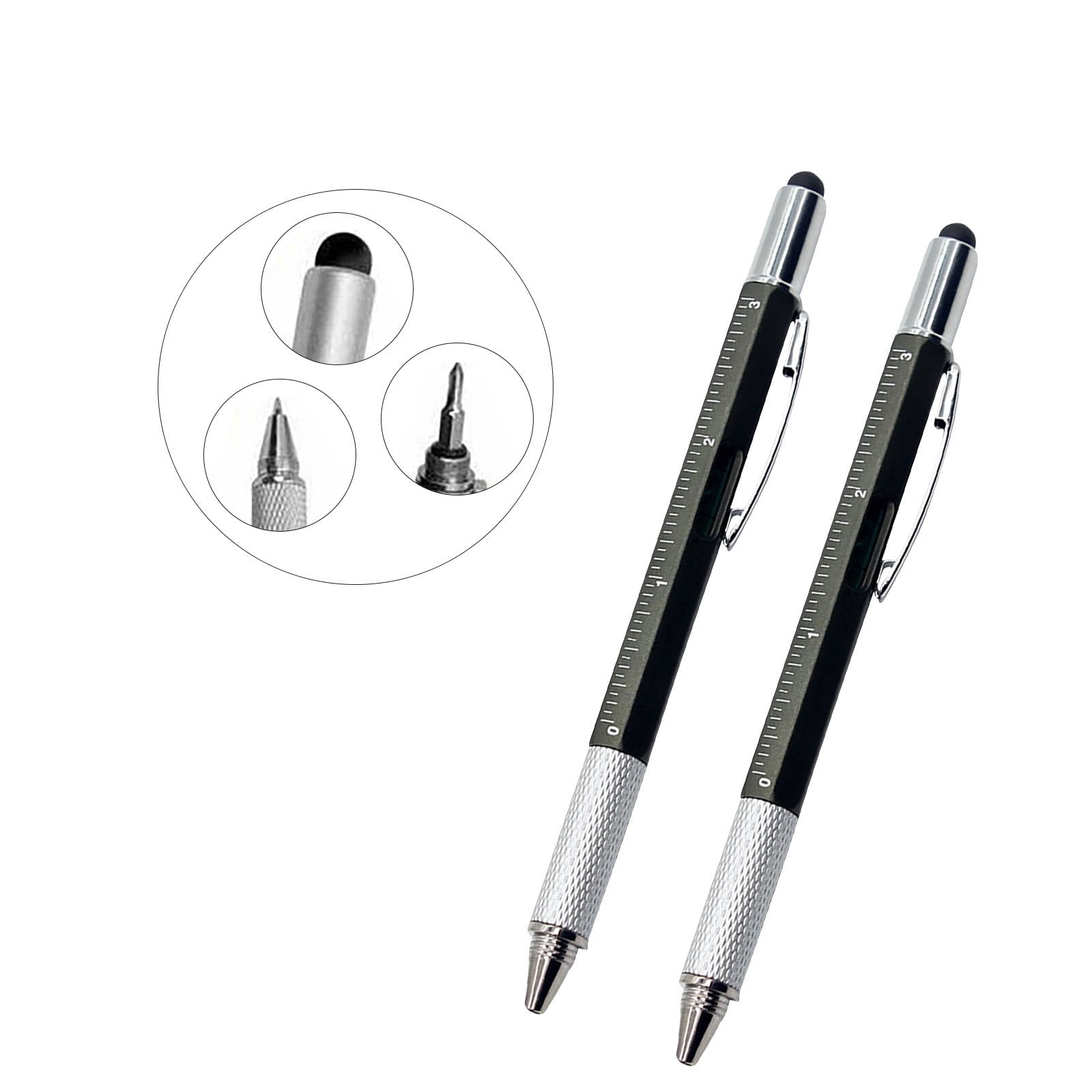 6 In 1 Multifunctional Screwdriver Tool Caliper Level Scale Ball Point Pen 10ml Office Supplies 50% off Clearance!
