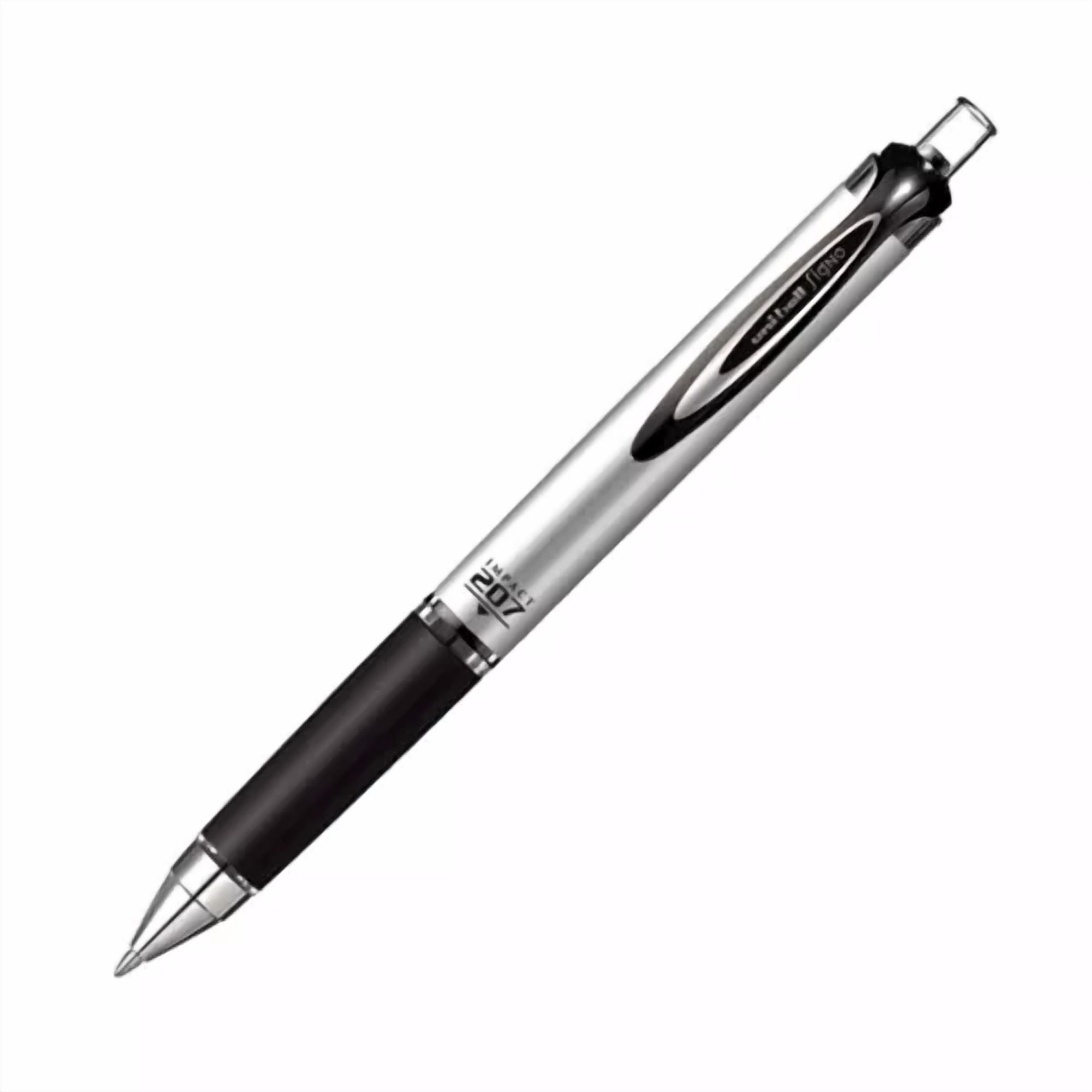 Crisp - 65870 Uni-Ball Signo Gel 207 Impact Rt Pen, Bold 1.0Mm, Black Ink, Pack Of 4