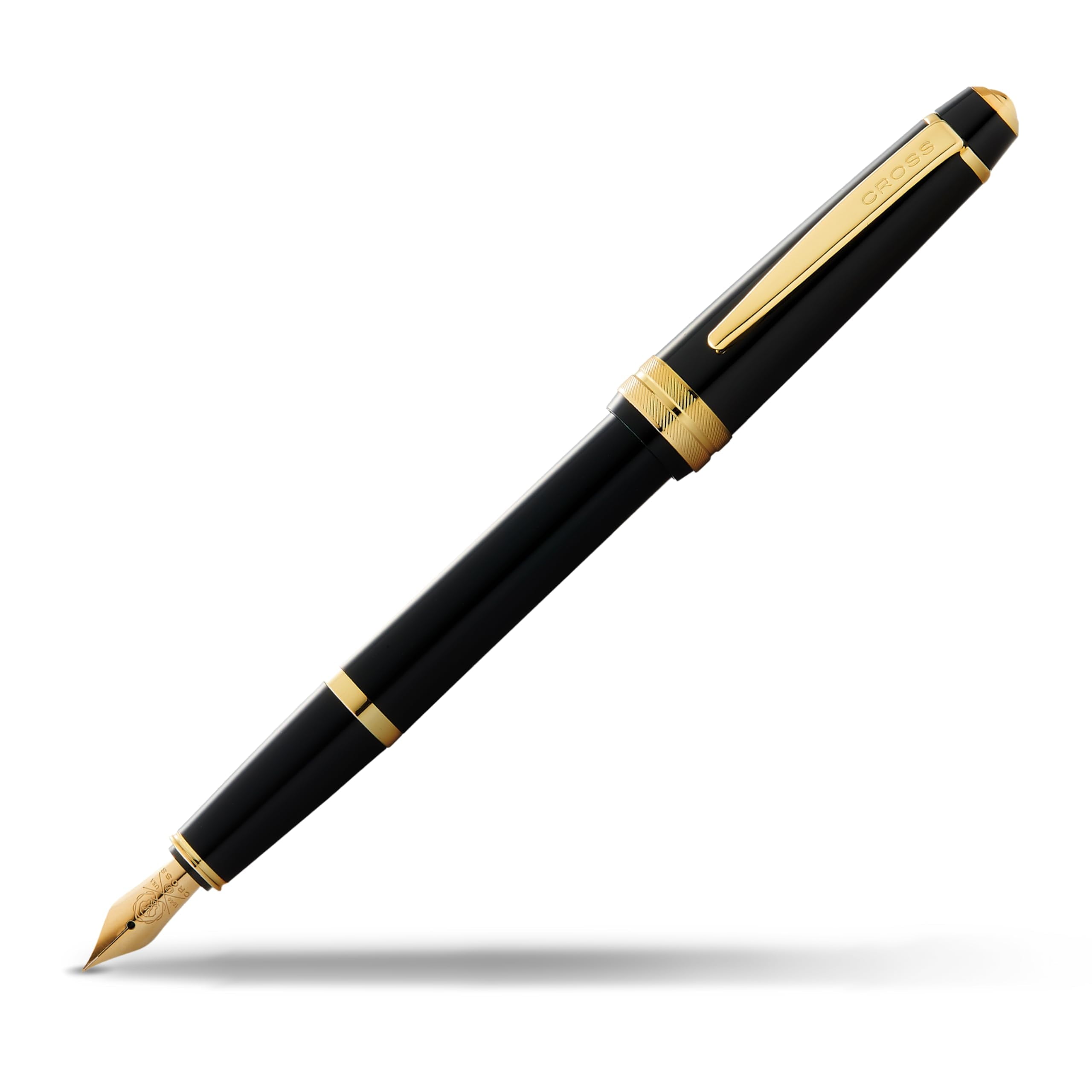 Cross Bailey Light Polished Burgundy Resin and Gold Tone Medium Nib Fountain Pen