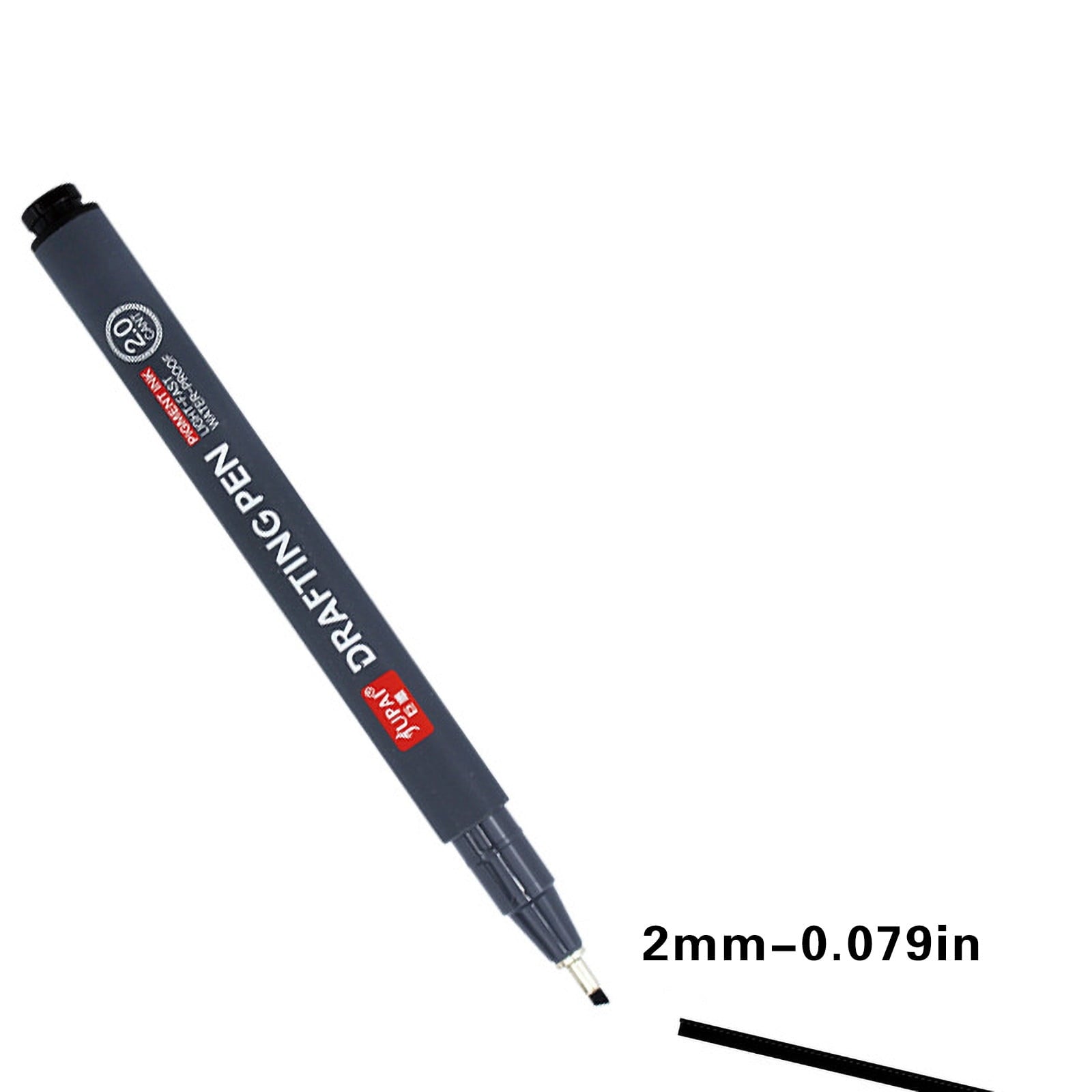 FloHua Precision Black Micro-Pen Ink Pens, Waterproof Archival Ink, Drawing Pens, Artist Illustration Pens, Multiliner, for Art Watercolor, Sketching, Anime, Manga, Design