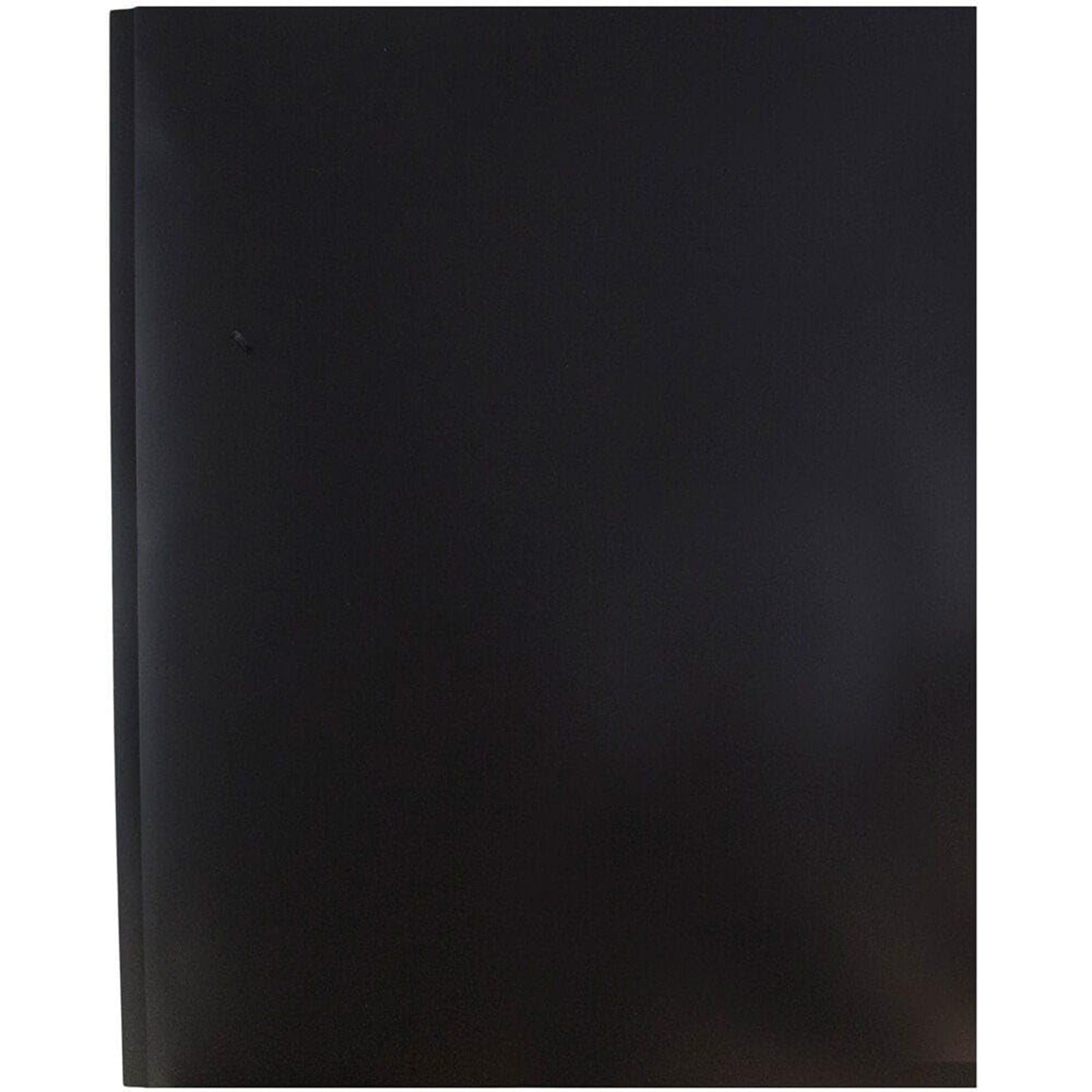 Heavy Duty Colored 2 Pocket Plastic Folders, Two Pocket Plastic Folders with Pockets for School, and Business Card Slot, Home, and Work (Black) 9.45x11.42"